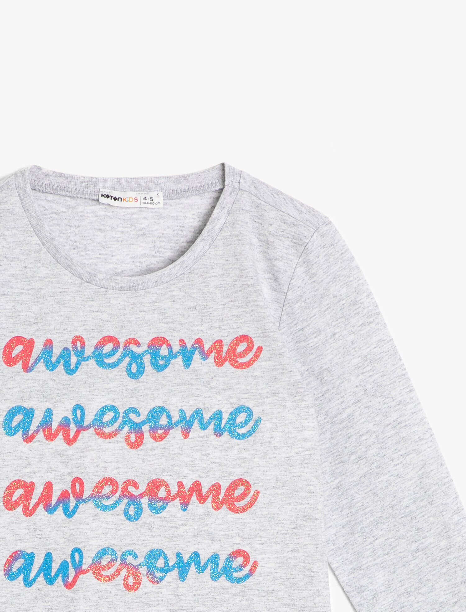  Kız Çocuk Uzun Kollu Baskılı Tişört