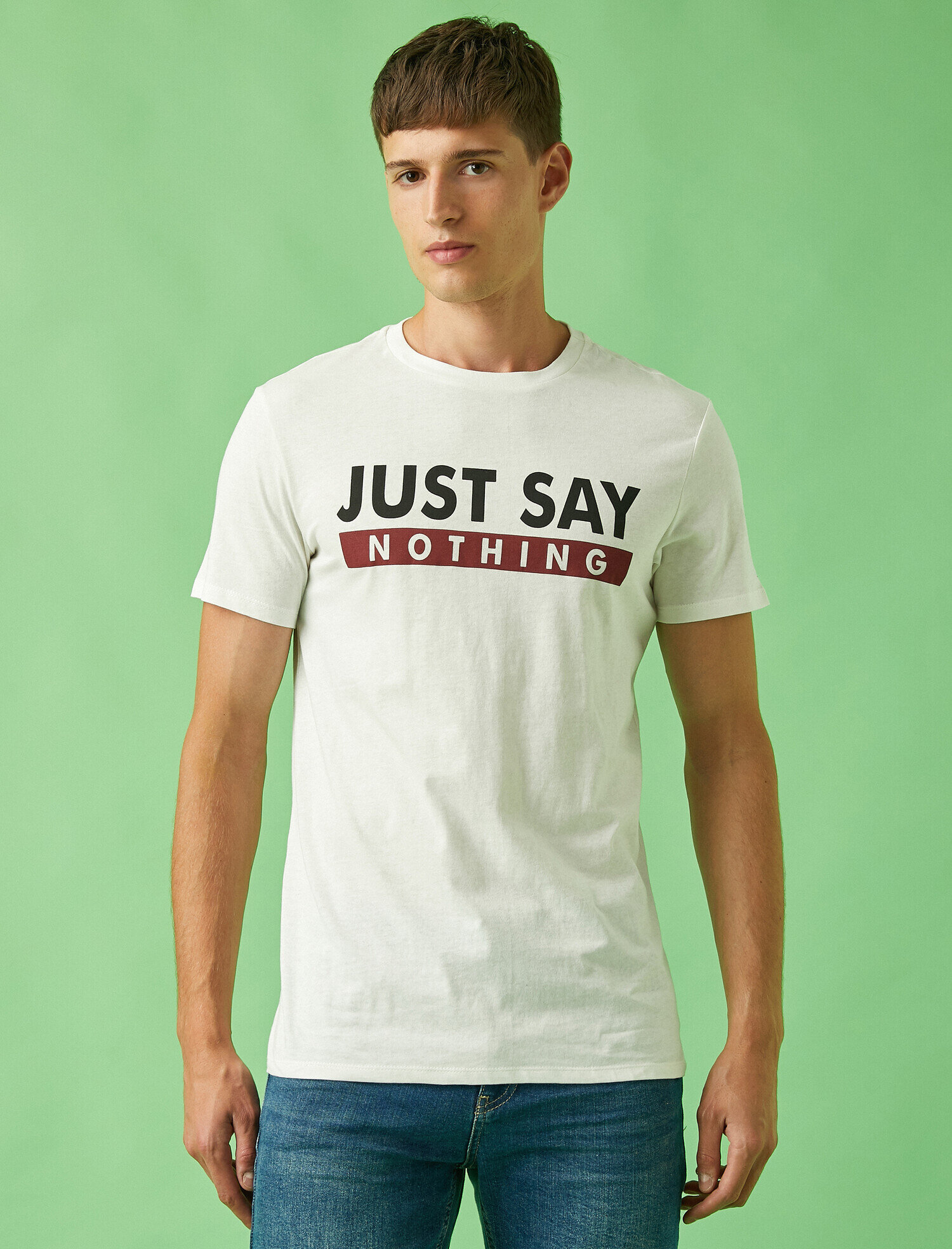   Sloganlı Tişört Baskılı