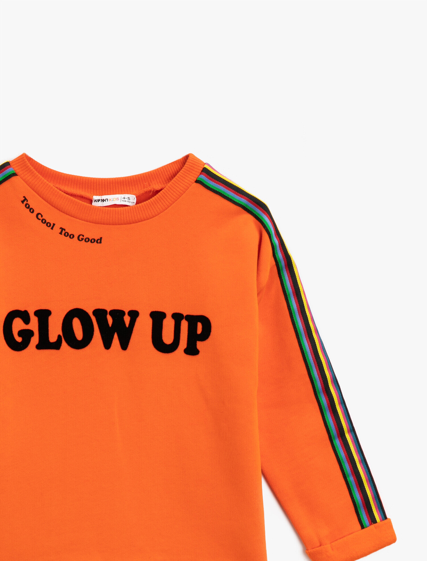  Kız Çocuk Yazılı Baskılı Sweatshirt