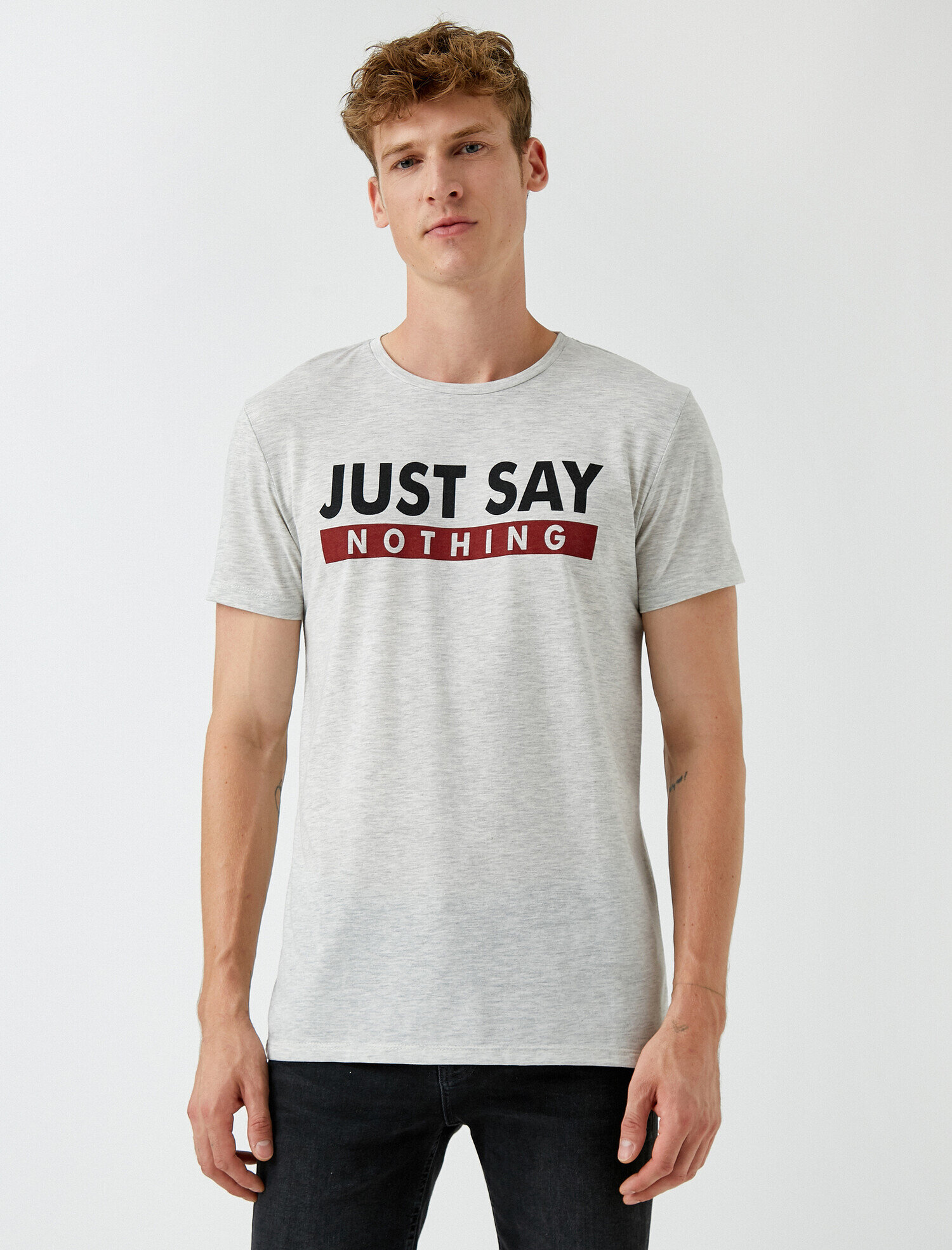   Sloganlı Tişört Baskılı