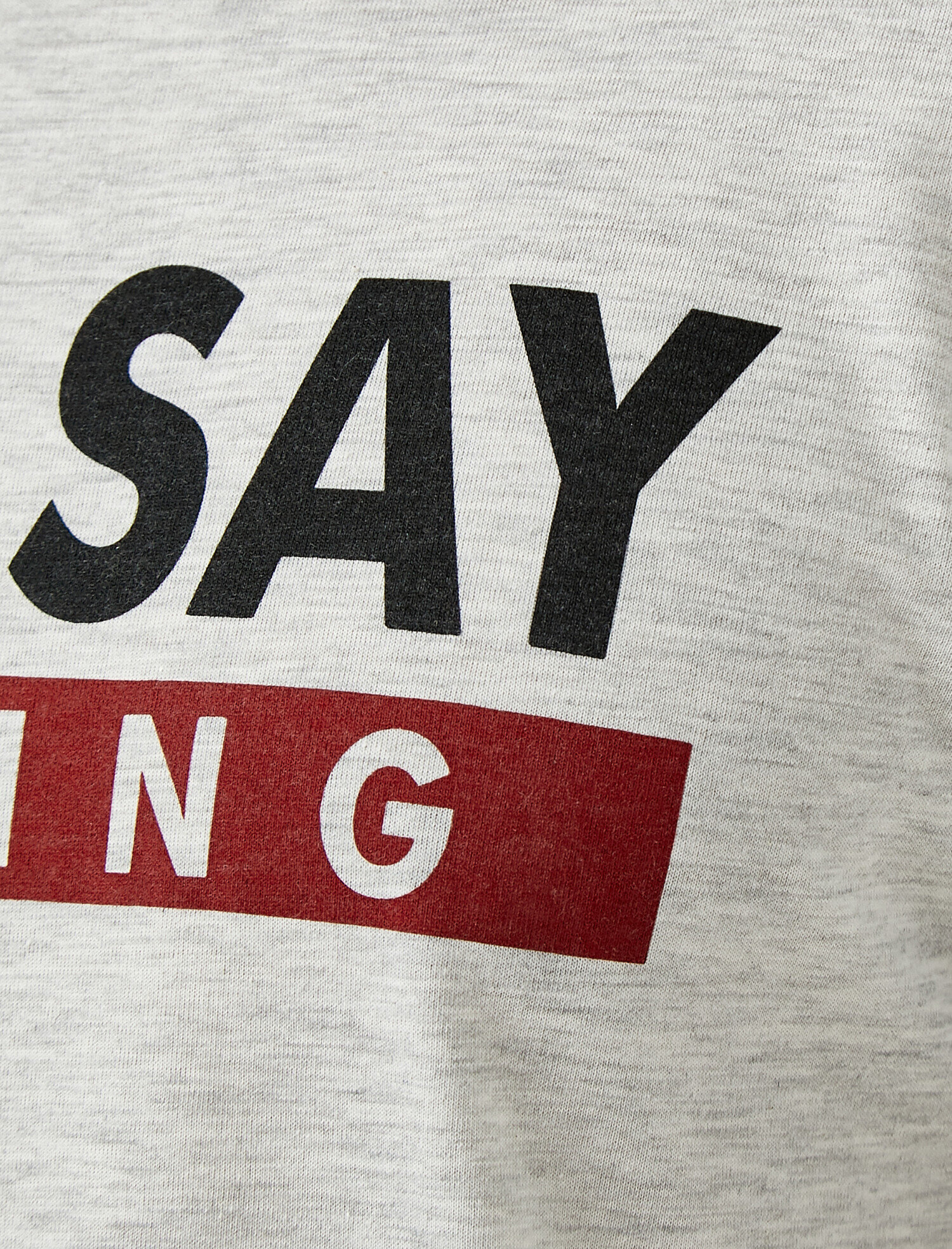   Sloganlı Tişört Baskılı