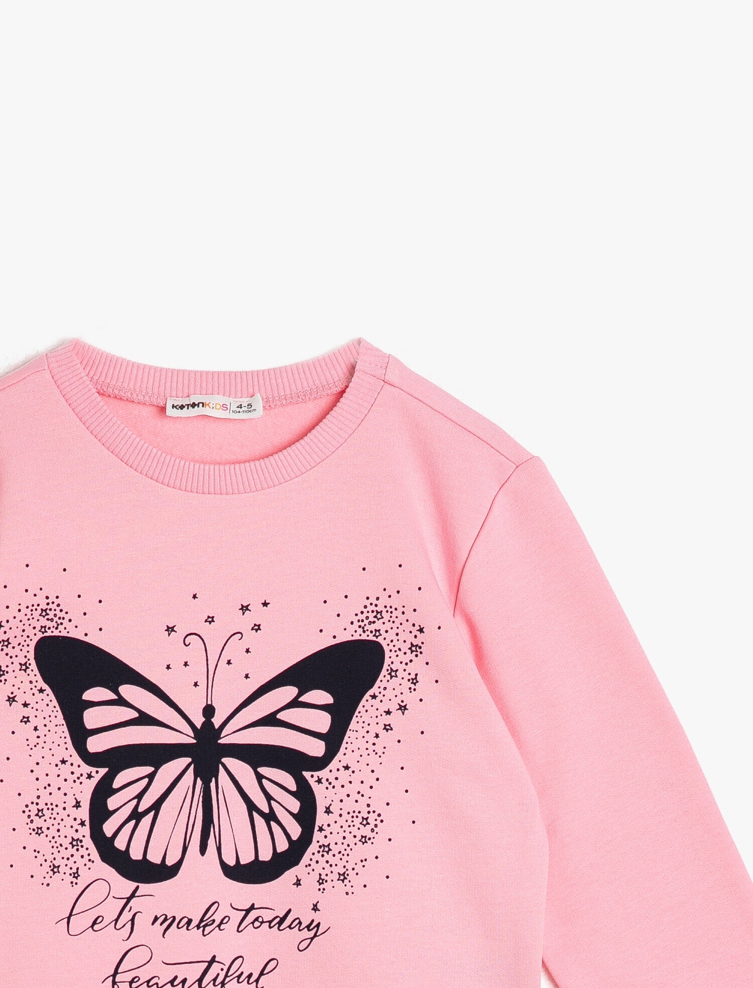 Kız Çocuk Baskılı Sweatshirt Uzun Kollu