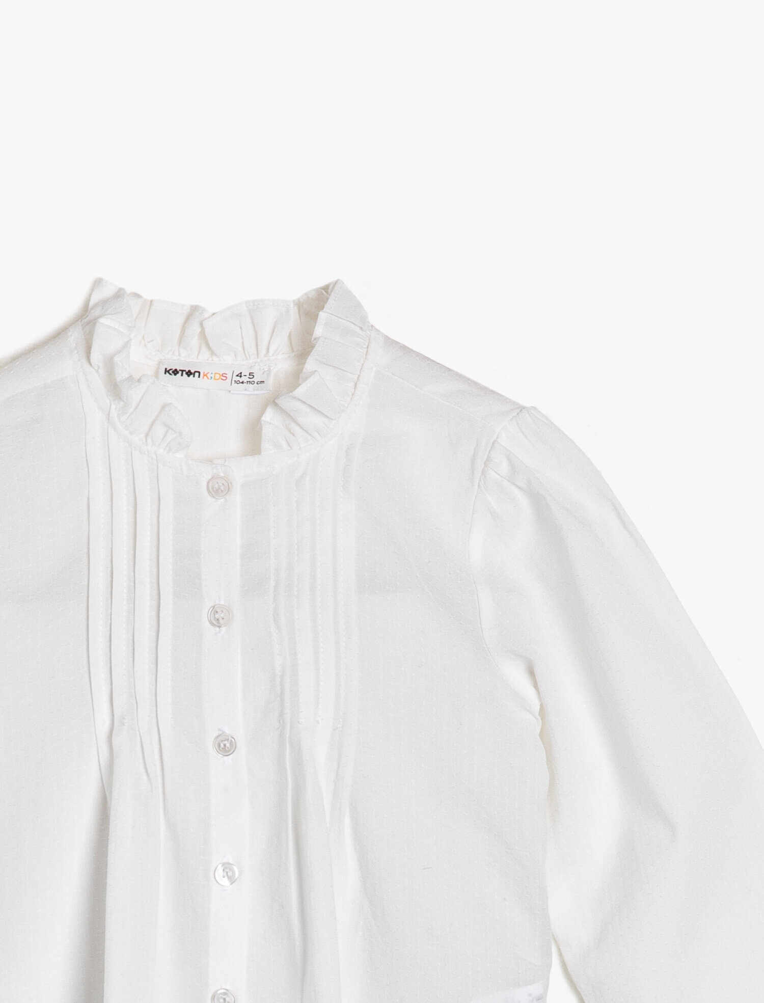 Kız Çocuk Fırfır Detaylı Gömlek