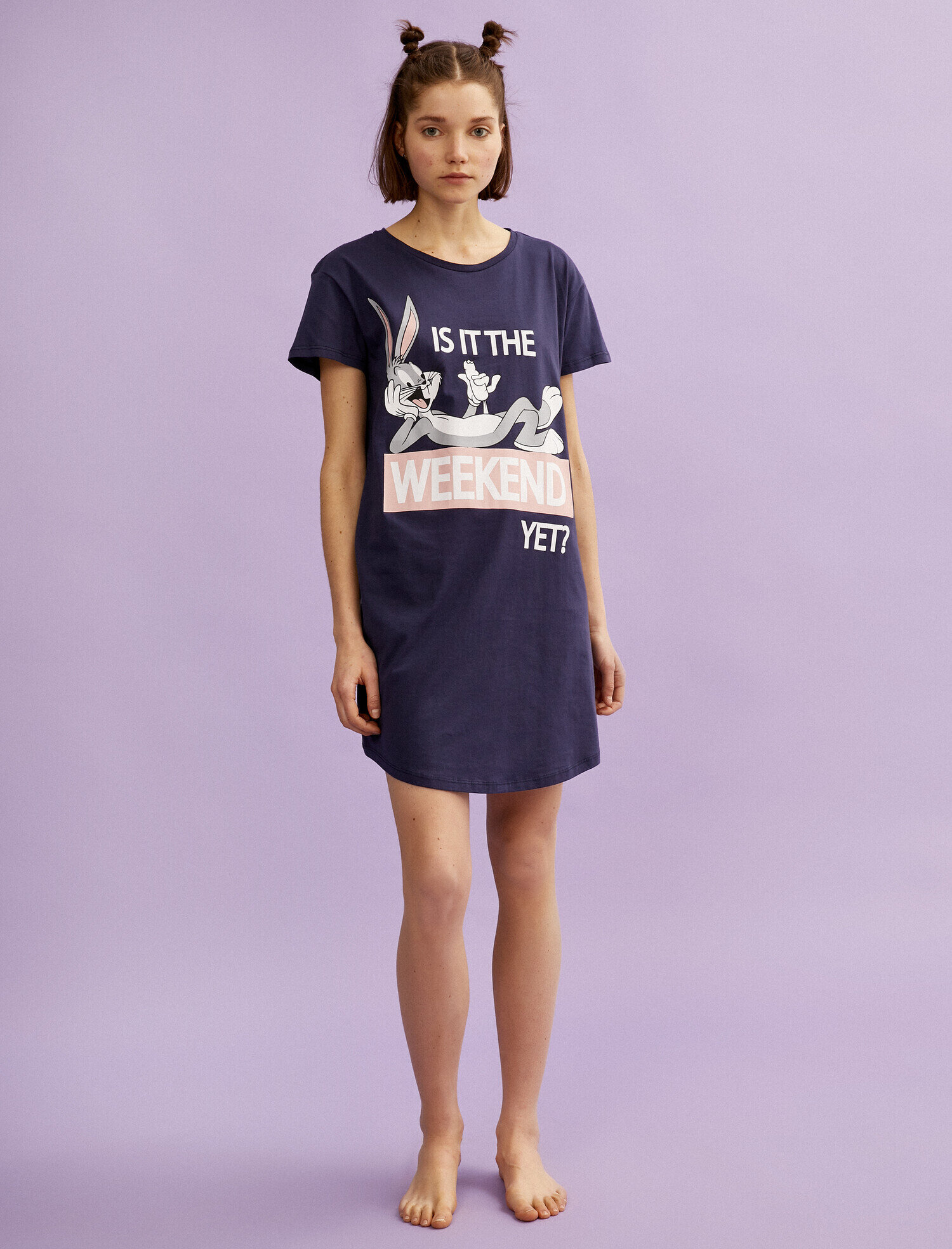   Bugs Bunny Gecelik Kısa Kollu Pamuklu Lisanslı