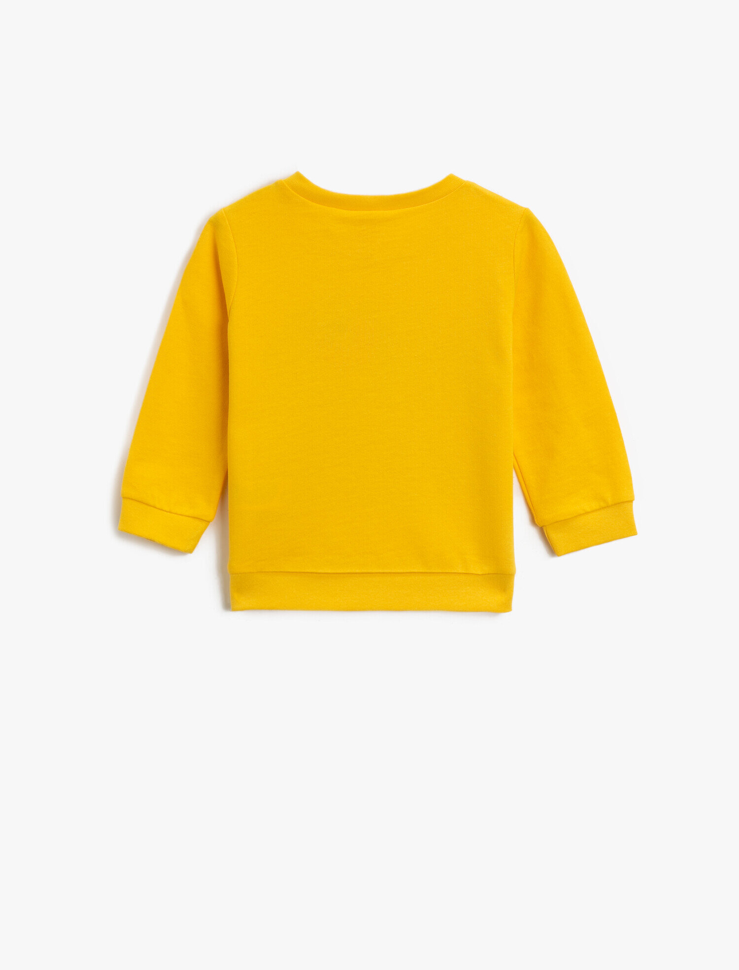  Erkek Bebek Pamuklu Baskılı  Bisiklet Yaka Uzun Kollu Sweatshirt