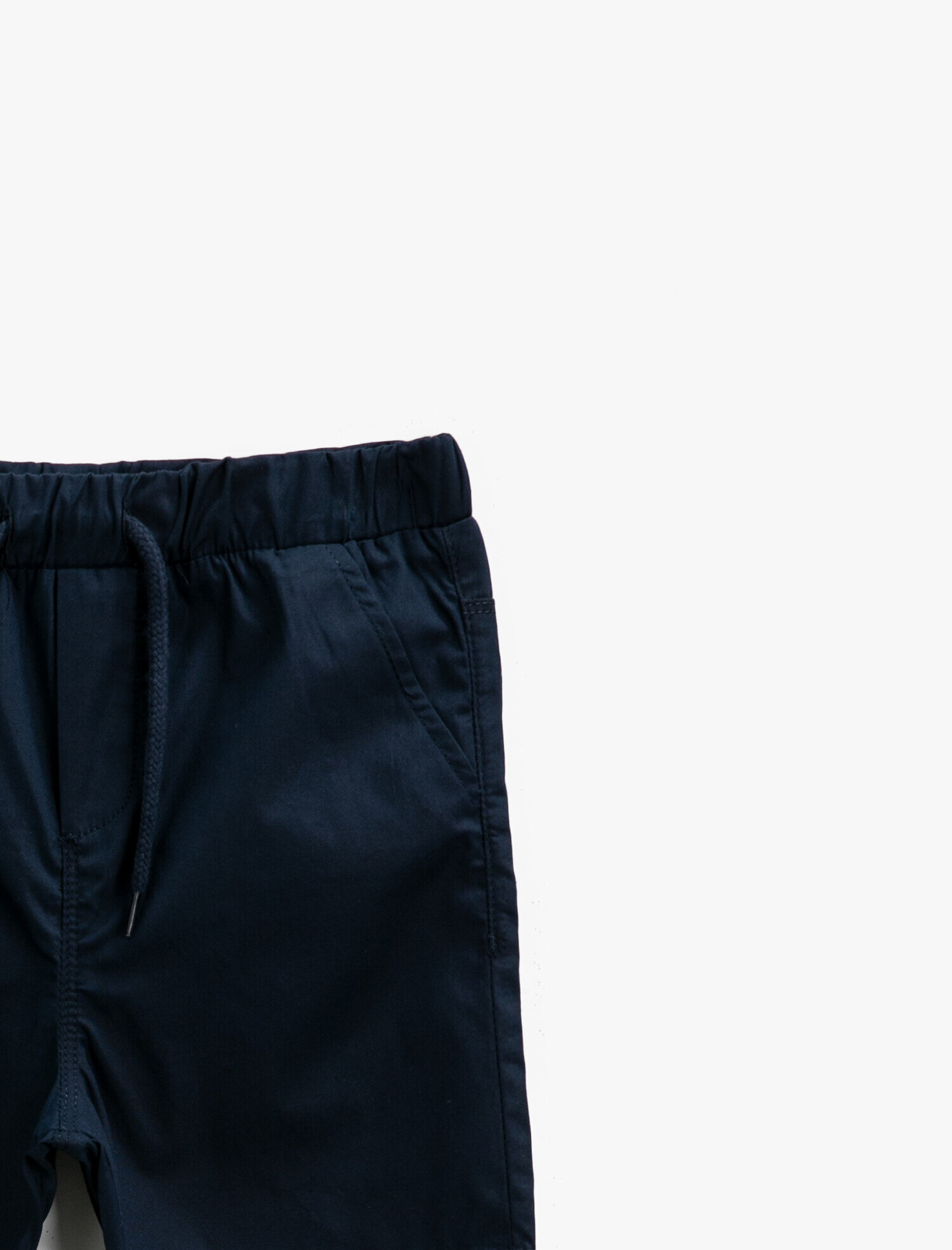  Erkek Bebek Cepli Şort Pamuklu Beli Bağlamalı Basic