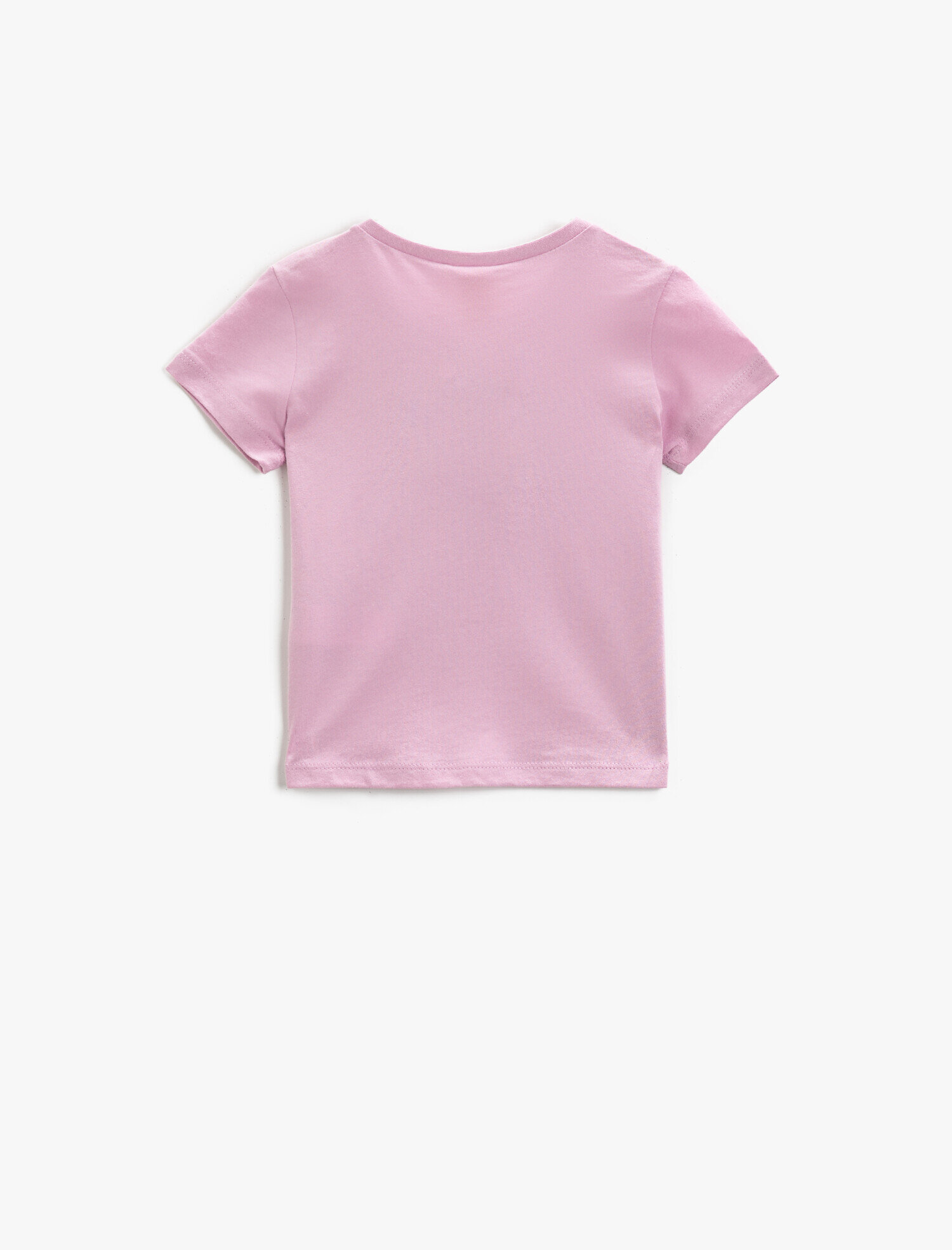  Kız Bebek Baskılı Tişört Kısa Kollu Pamuklu