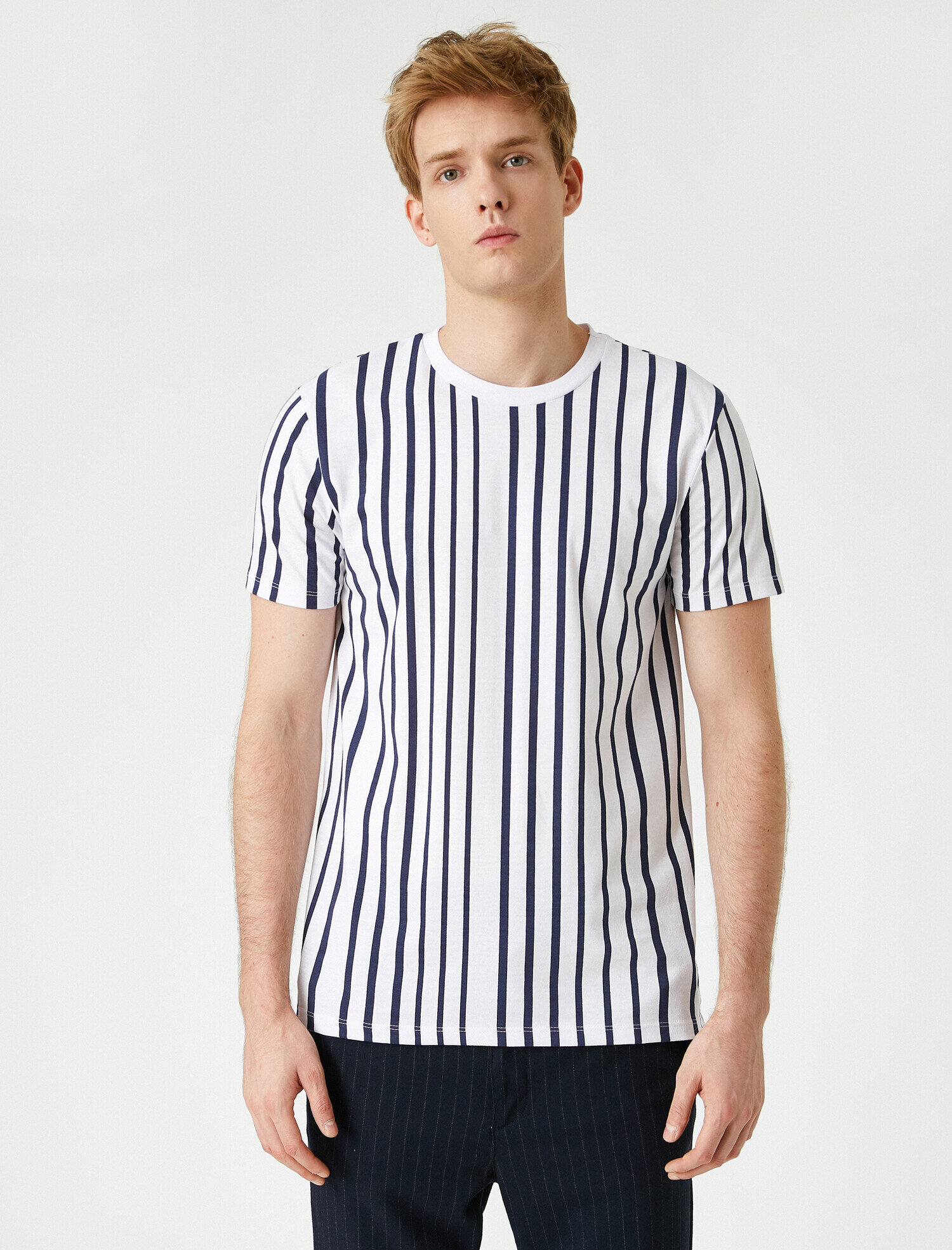   Çizgili Basic Tişört