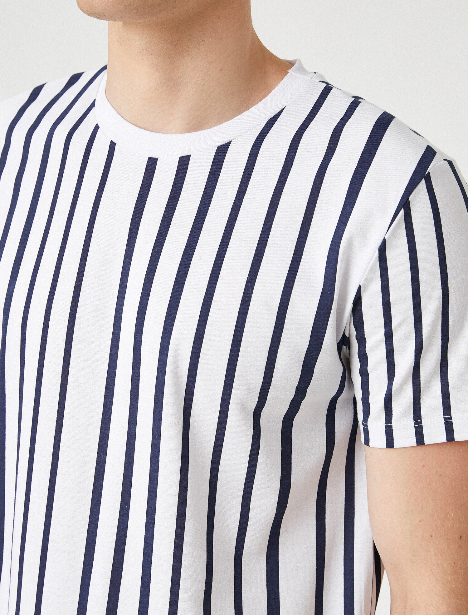   Çizgili Basic Tişört