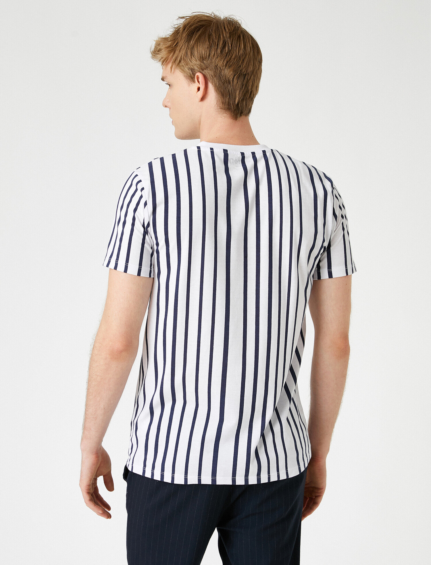   Çizgili Basic Tişört