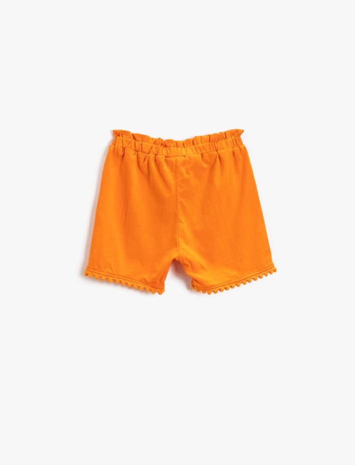 Kız Bebek Kuş Baskılı Şort Pamuklu