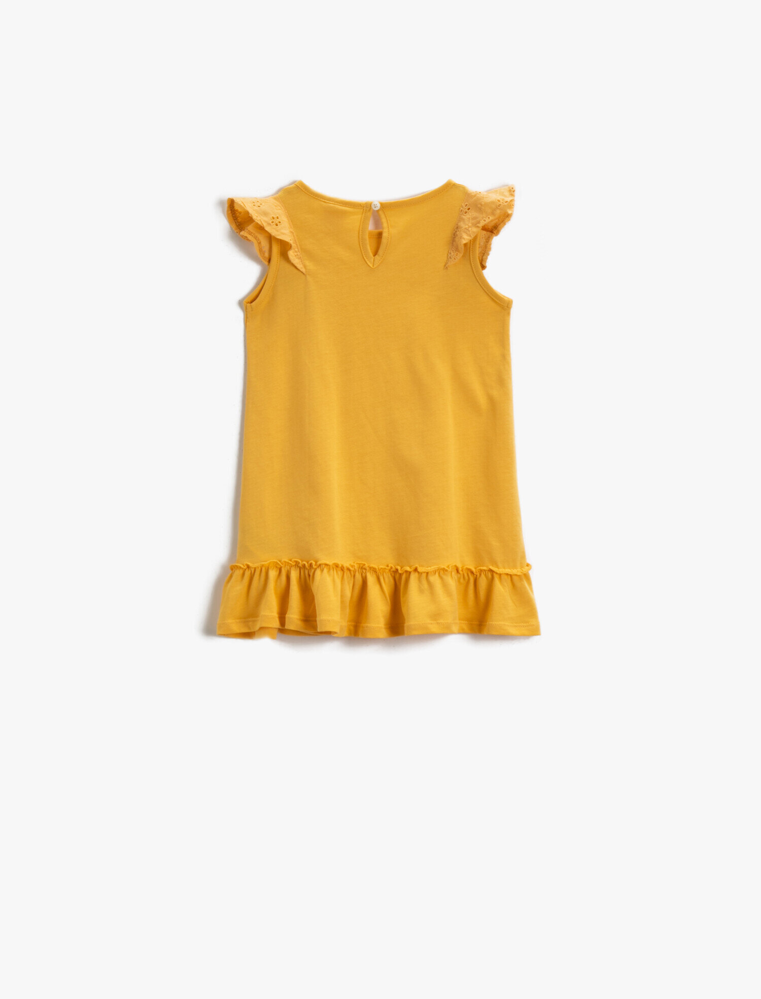  Kız Bebek Fırfırlı Elbise Pamuklu