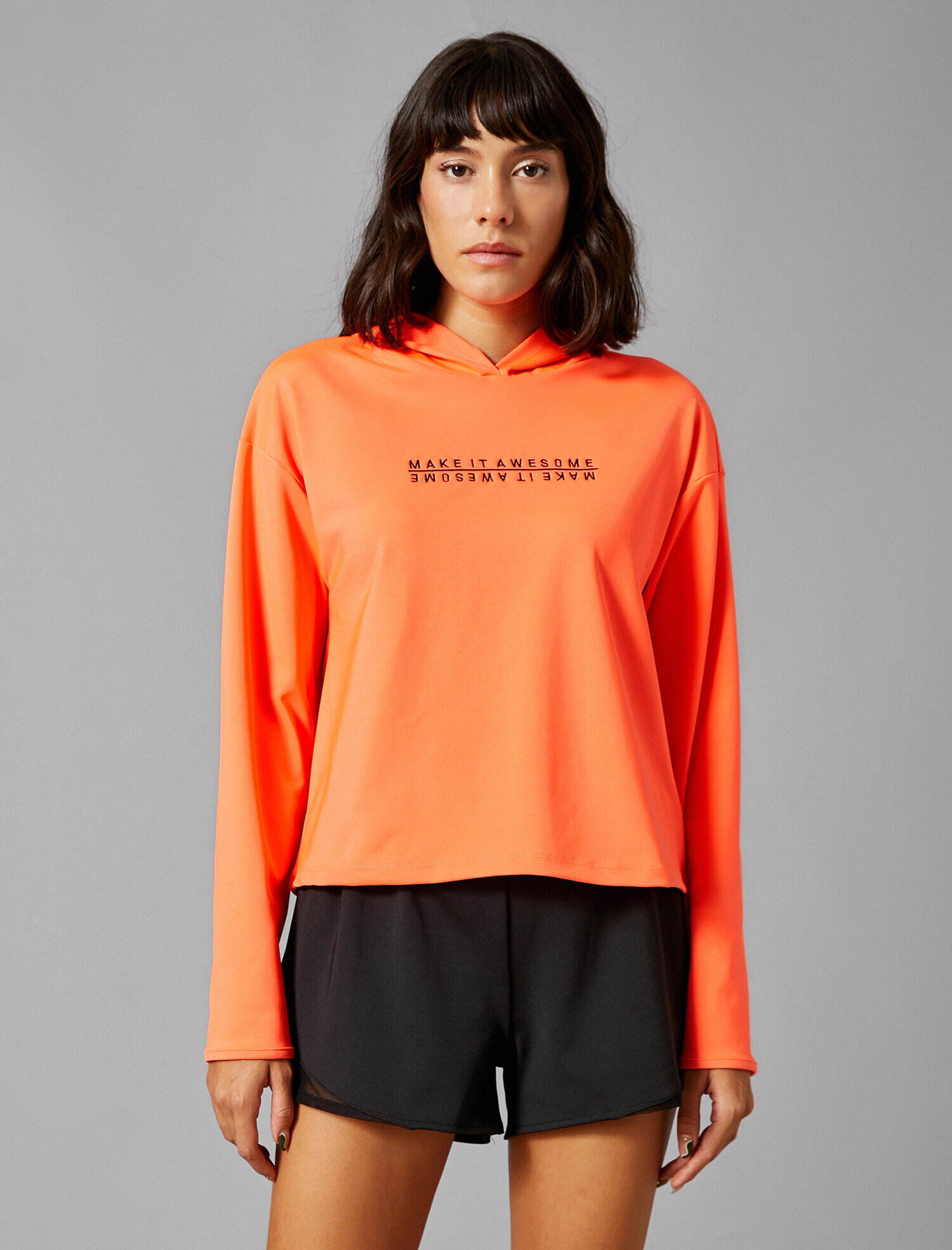   Kapüşonlu İşlemeli Sweatshirt