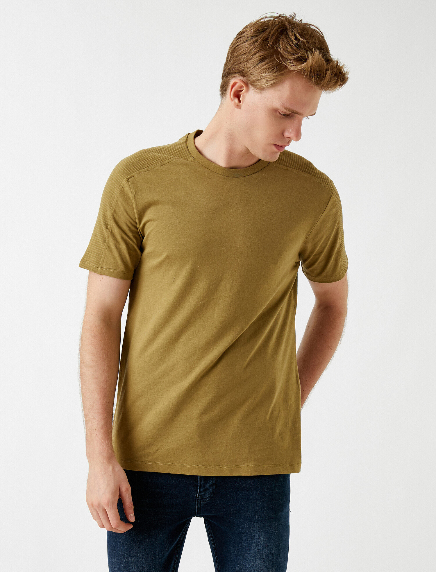   Slim Fit Basic Tişört Pamuklu