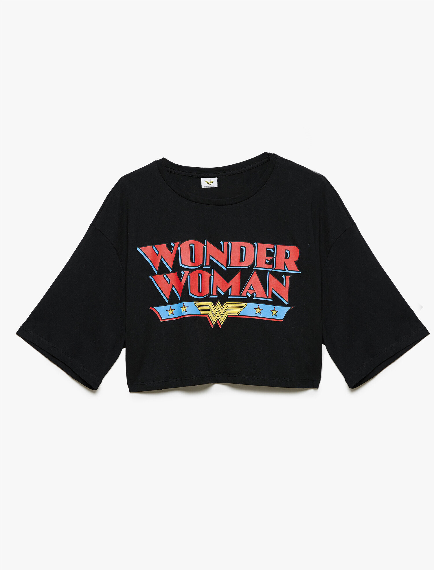   Wonder Woman Lisanslı Yazı Baskılı Tişört Pamuklu