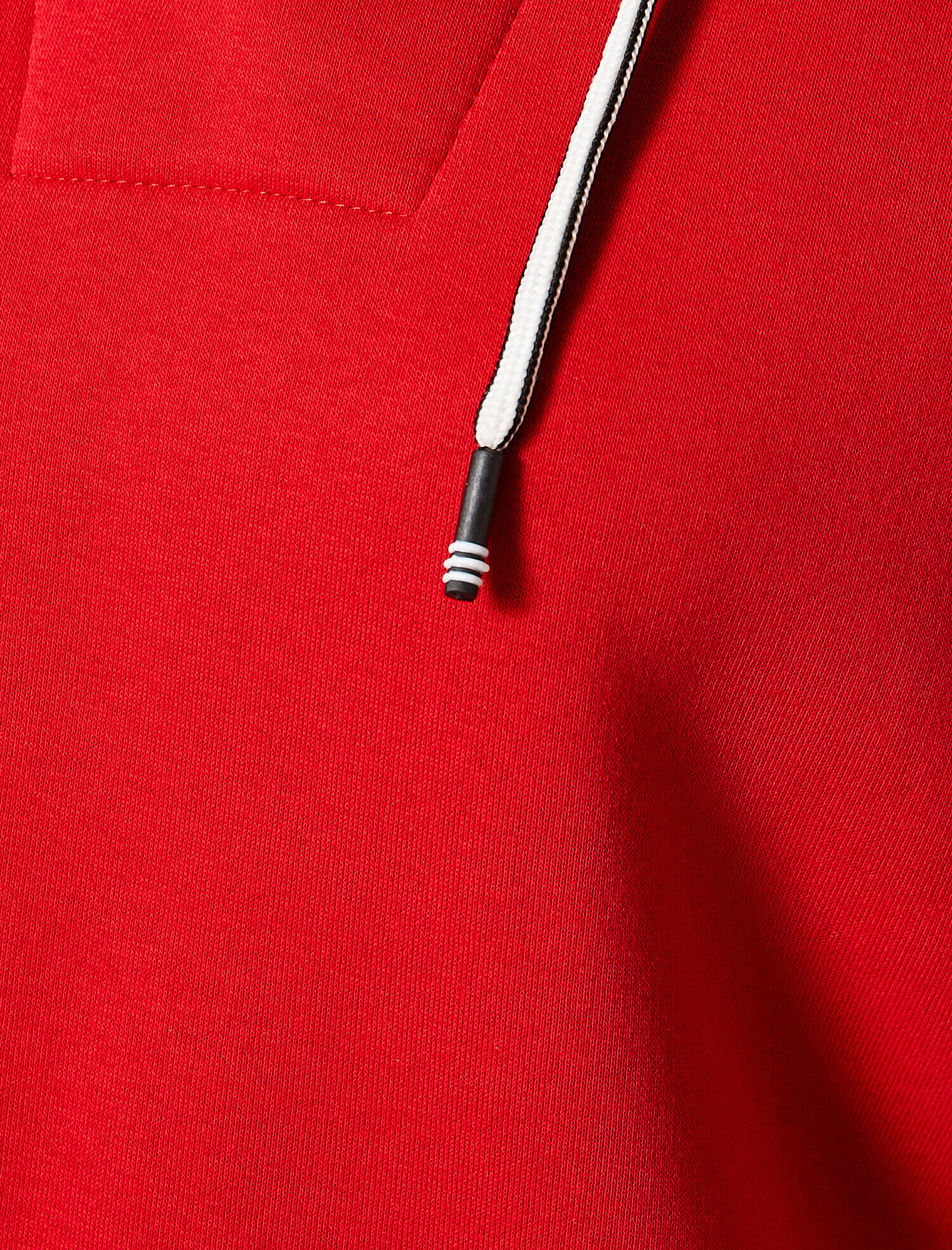   Kapüşonlu Sweatshirt Kısa Kollu V Yaka