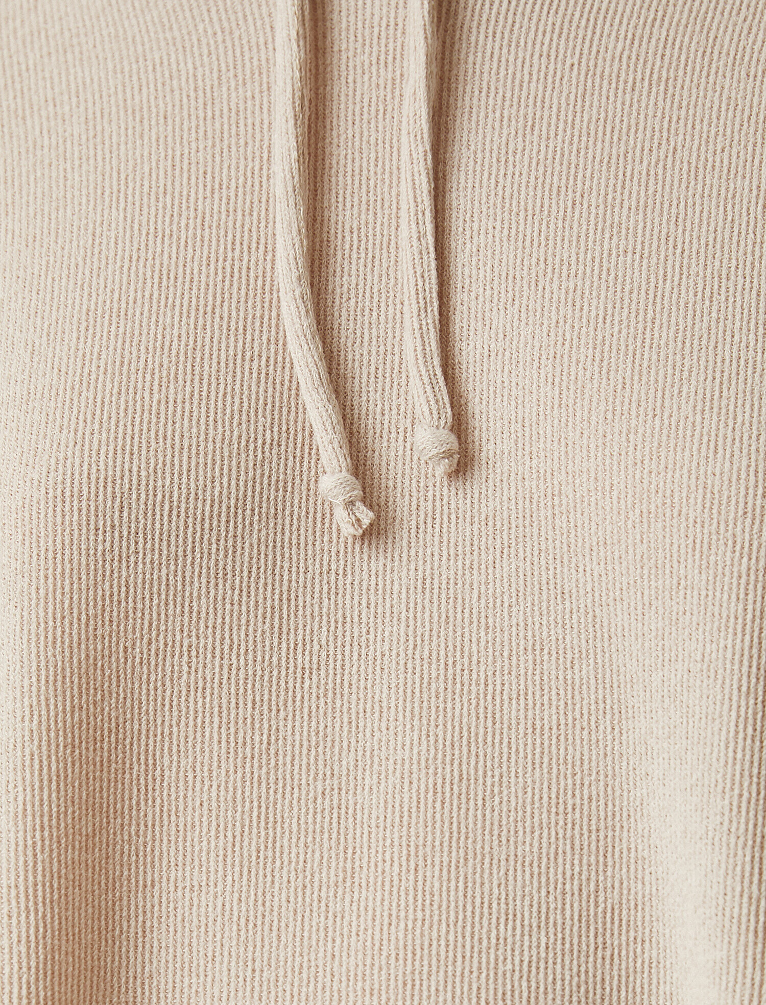 Kapüşonlu Fitilli Sweatshirt