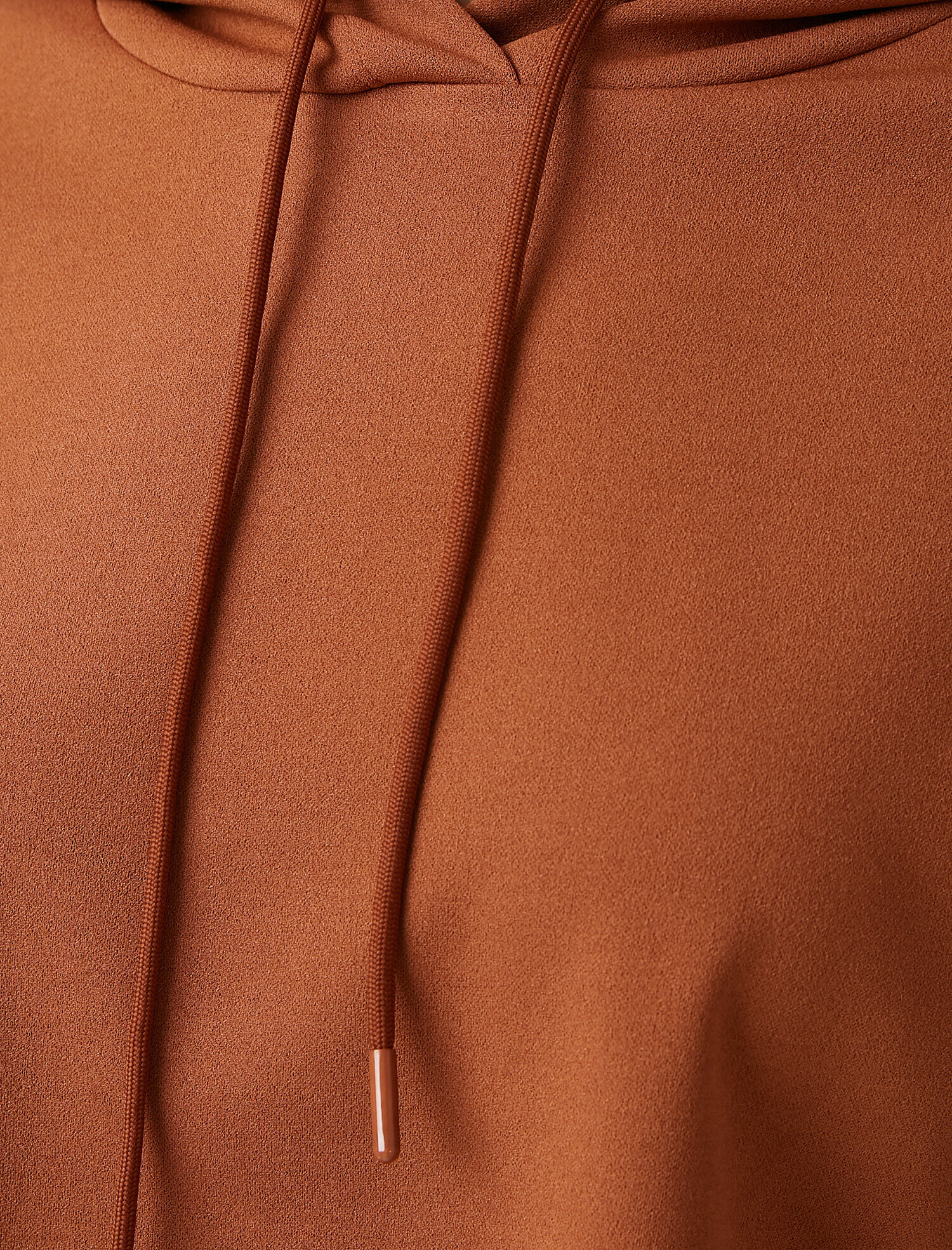   Kapüşonlu Crop Sweatshirt Basic