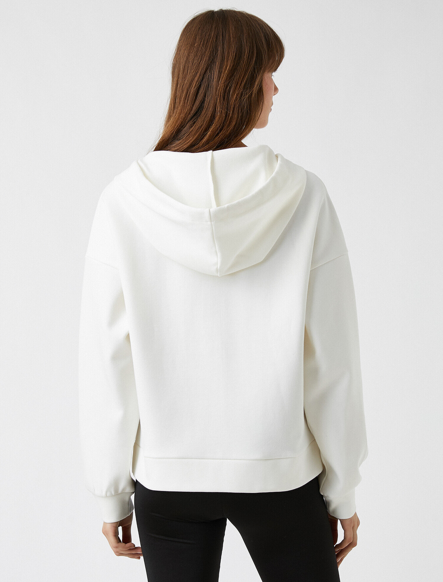   Fermuarlı Sweatshirt Kapüşonlu