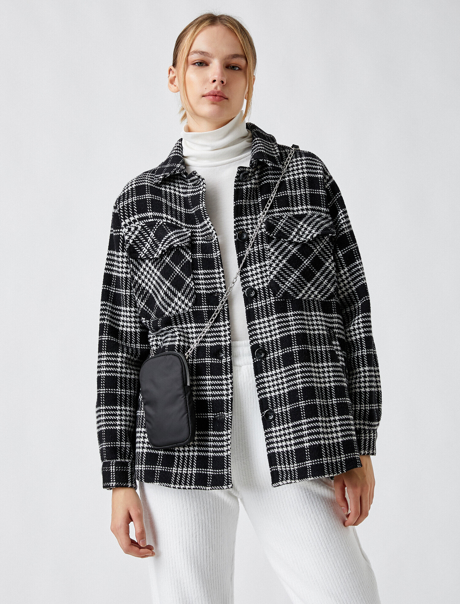  Kadın Fermuarlı Akıllı Telefon Çantası