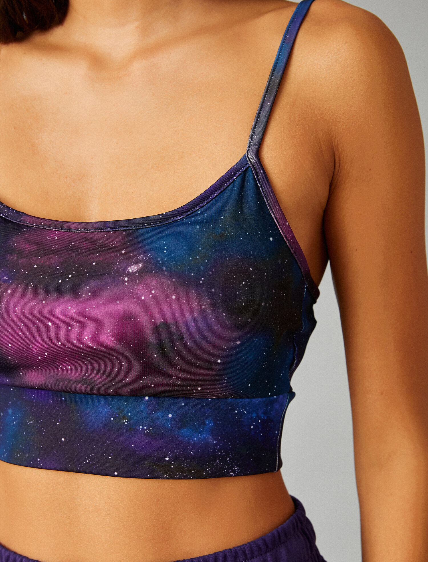   Desenli Sporcu Sütyeni