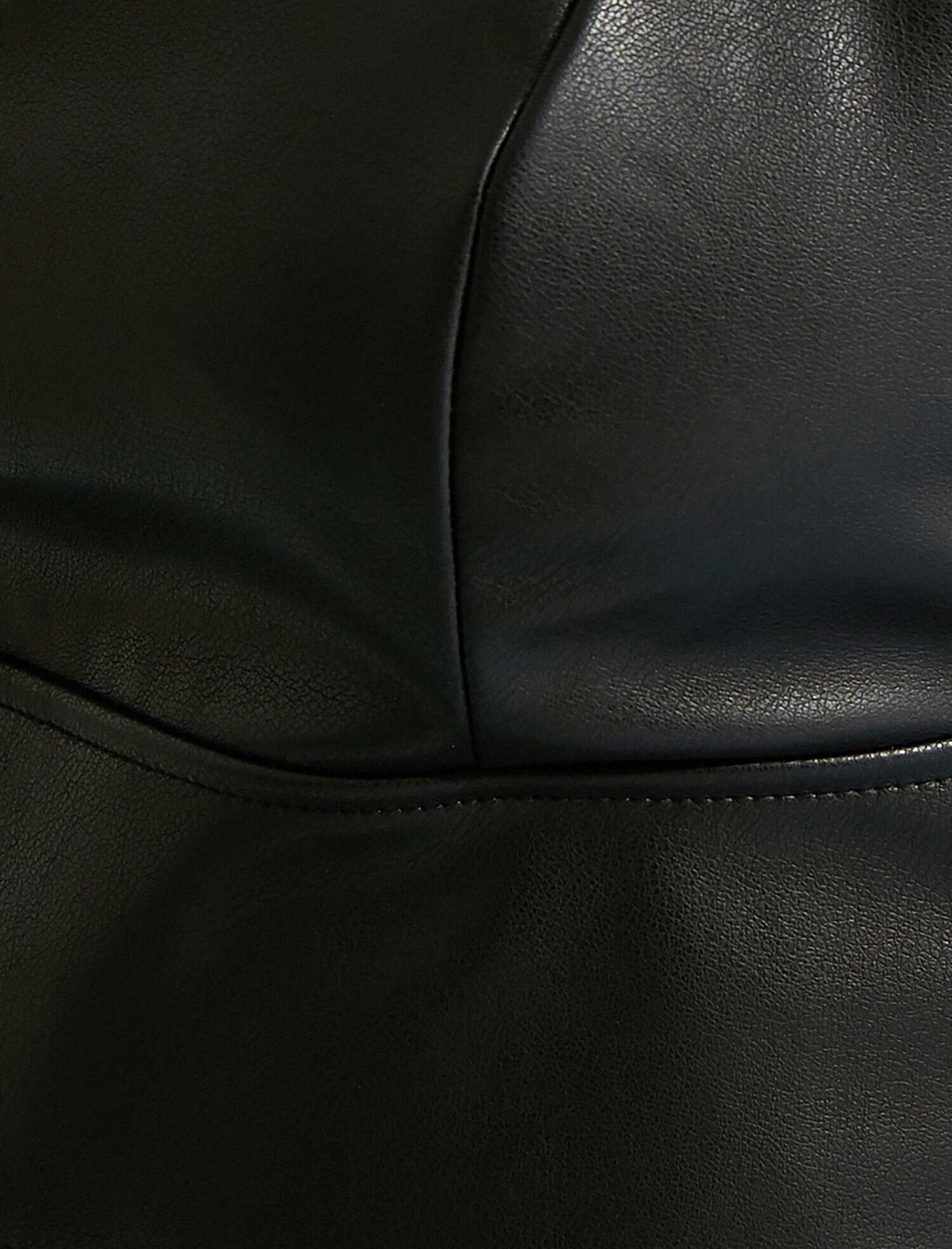   Suni Deri Askılı Crop Top