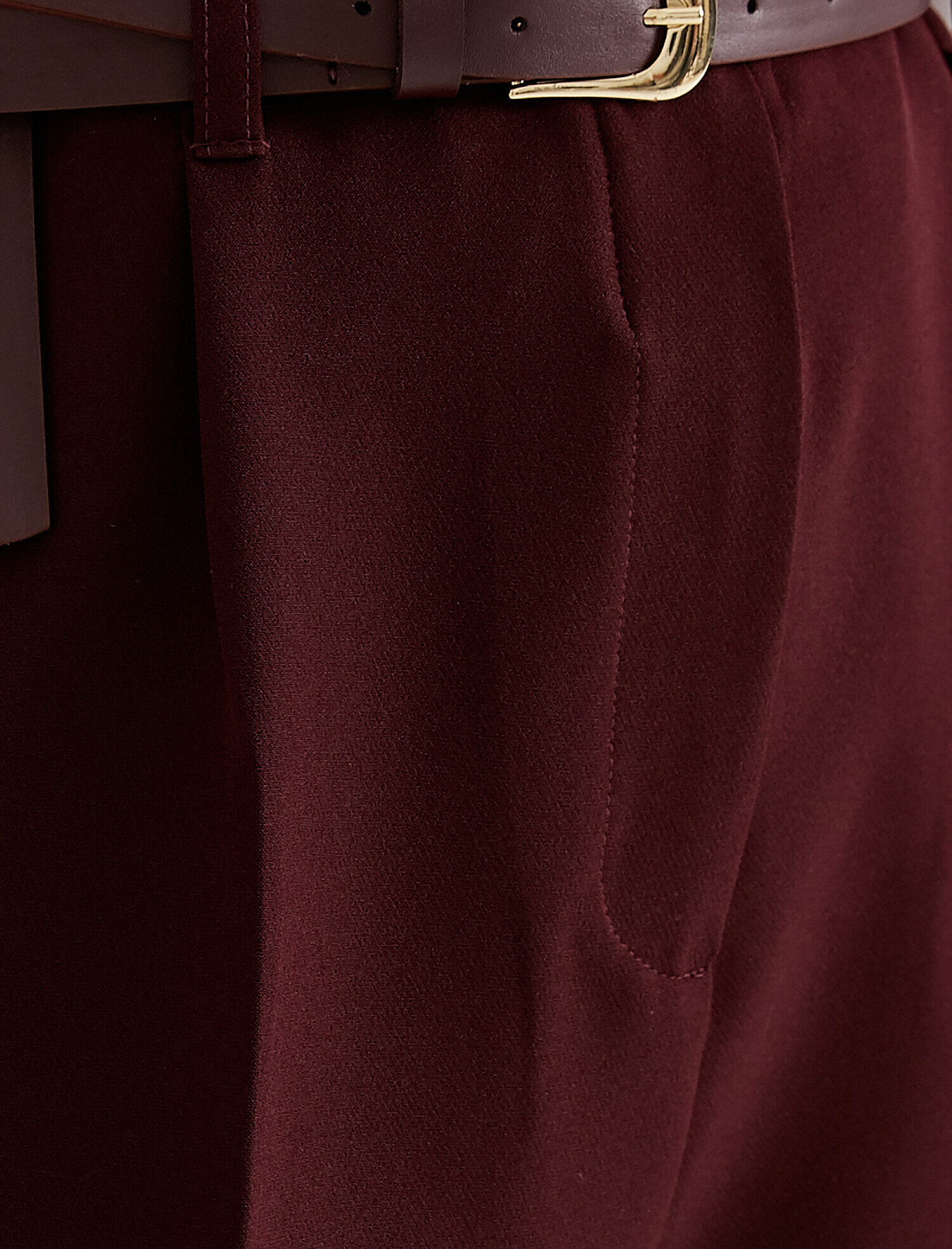   Kemerli Havuç Pantolon Yüksek Bel