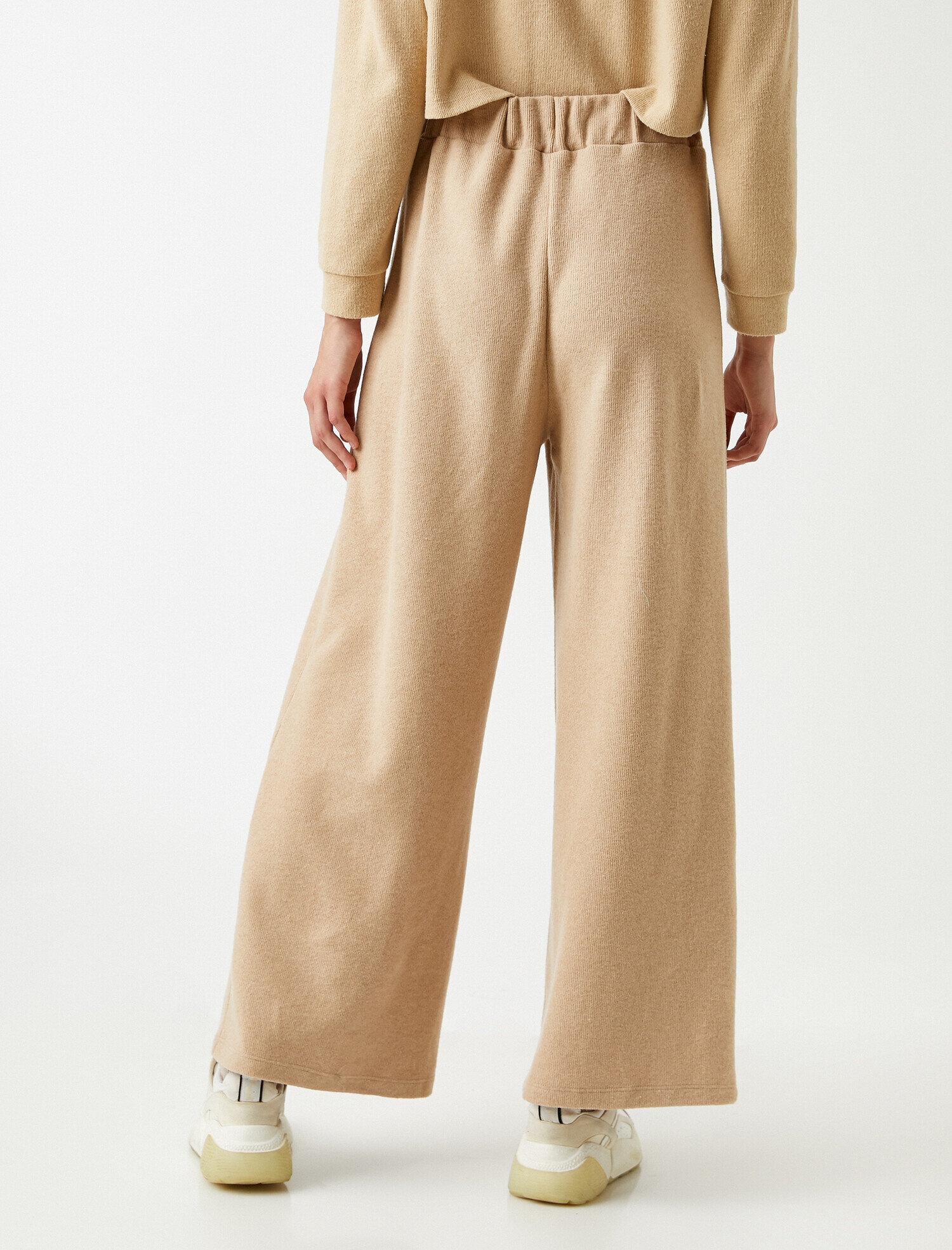   Beli Bağcıklı Pantolon Geniş Paça