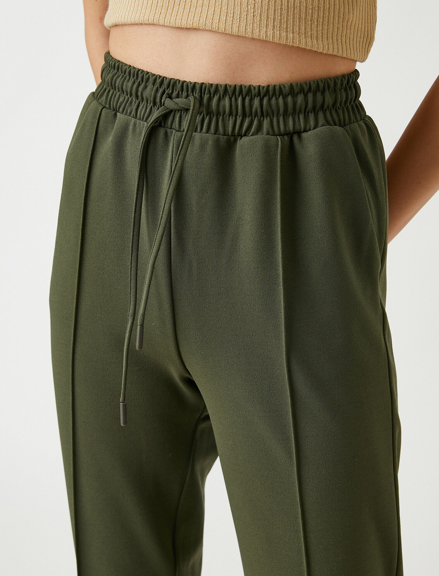 Beli Lastikli Pantolon Bilek Boy