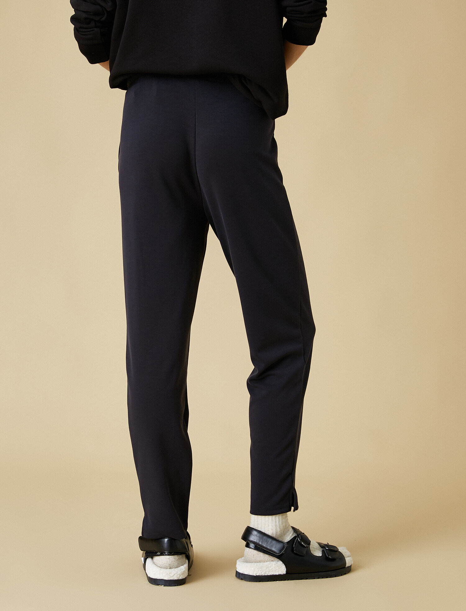   Yüksek Bel Beli Bağcıklı Eşofman Altı