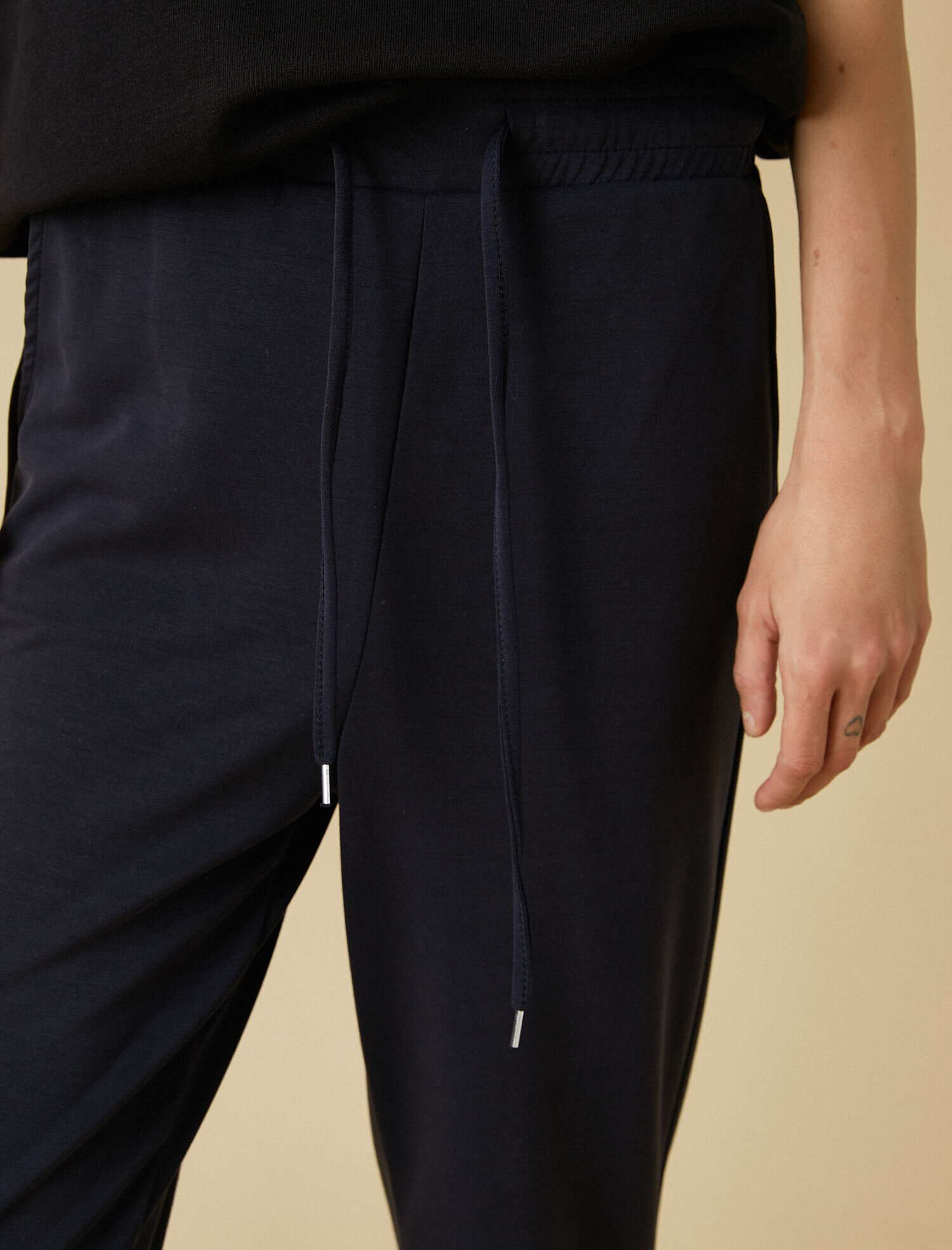   Yüksek Bel Beli Bağcıklı Eşofman Altı