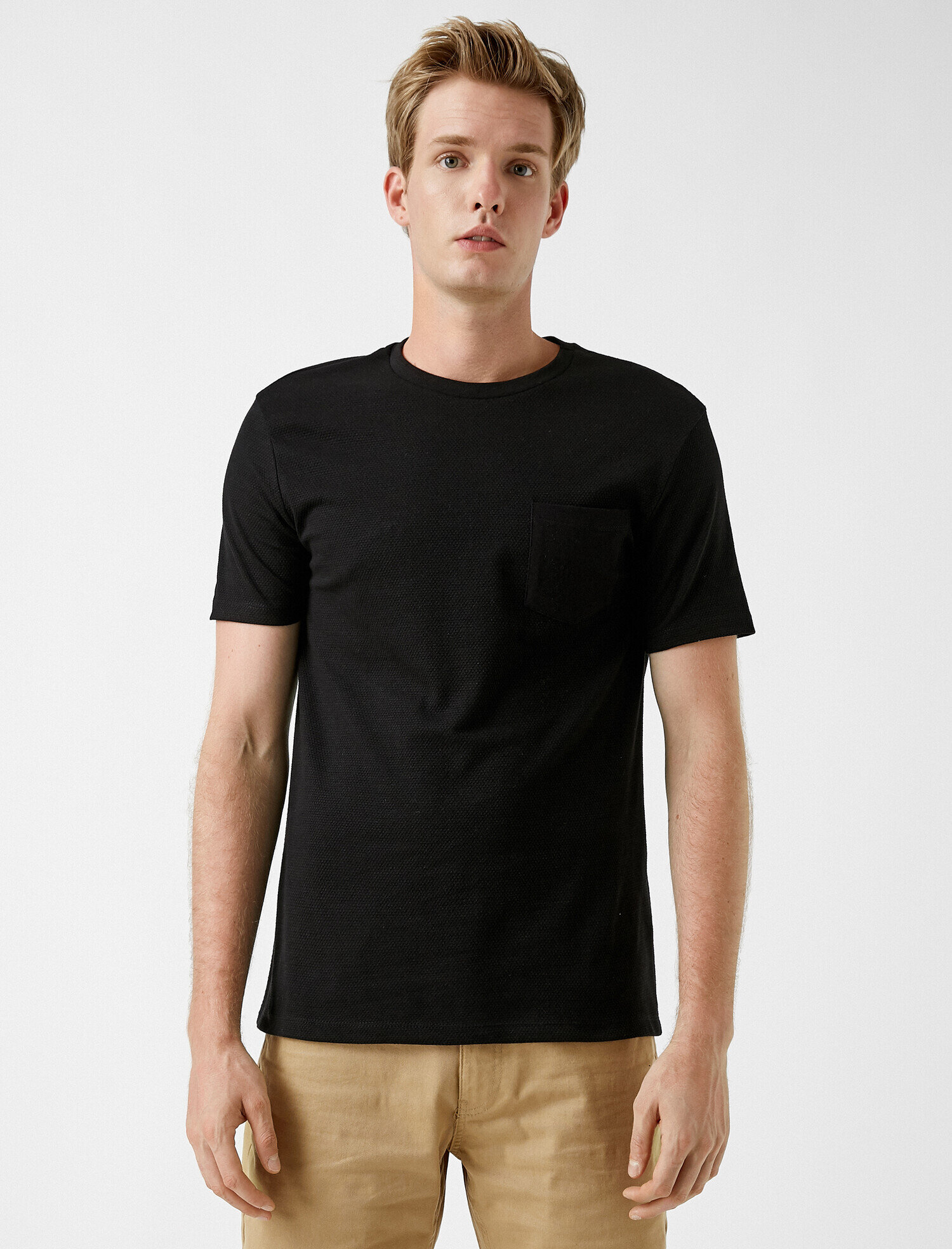   Basic Tişört Cepli