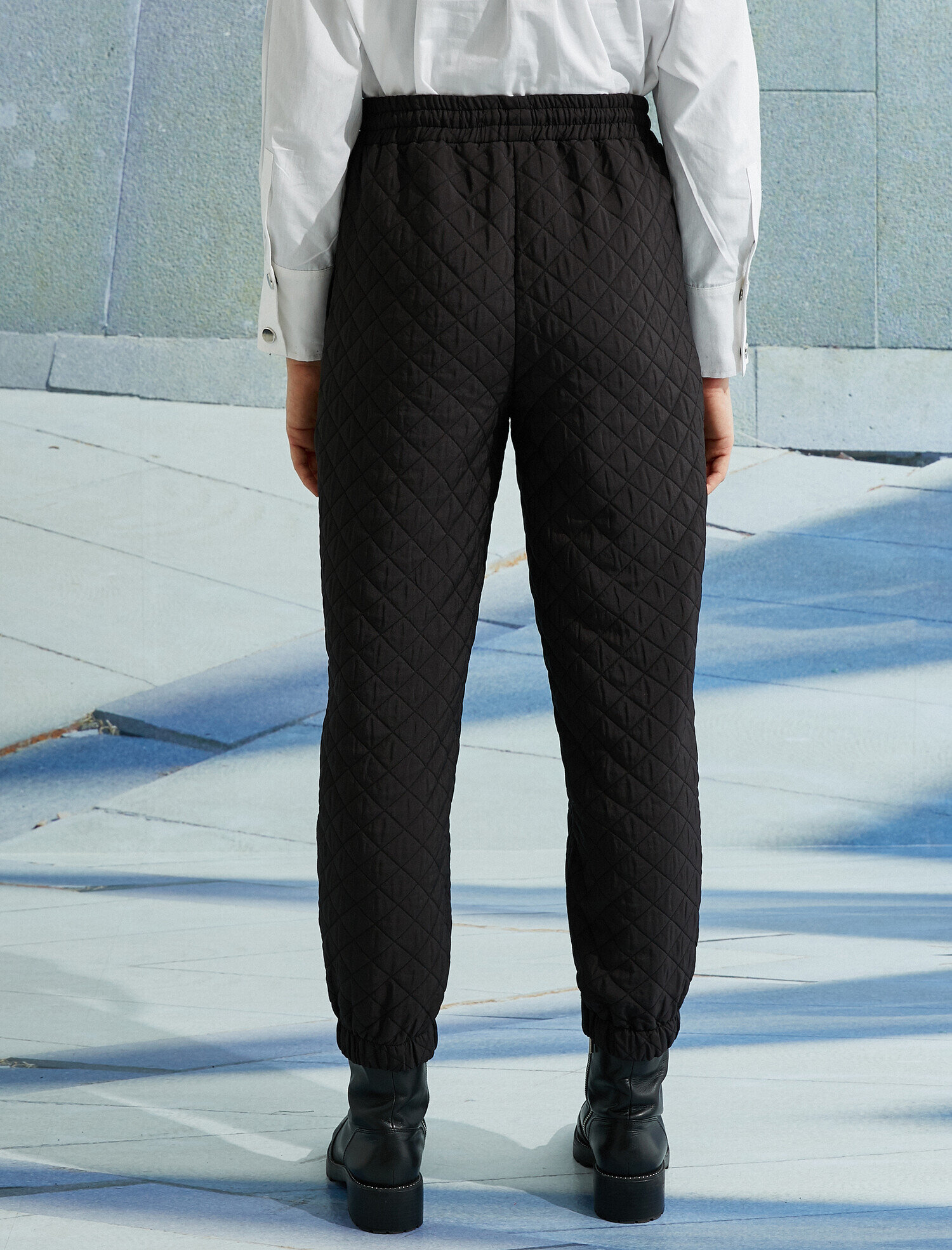   Kapitone Beli Lastikli Jogger Pantolon