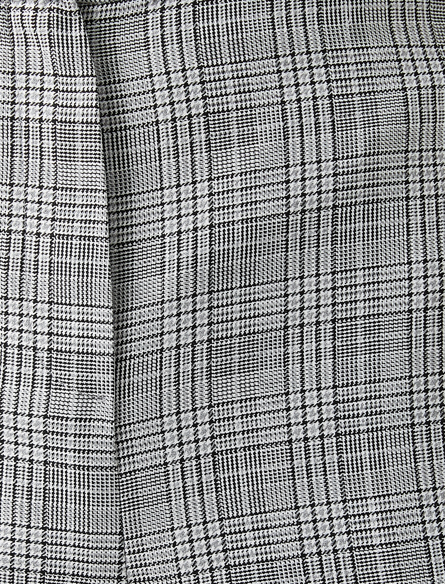   Geniş Paça Ekoseli Pantolon Yüksek Bel