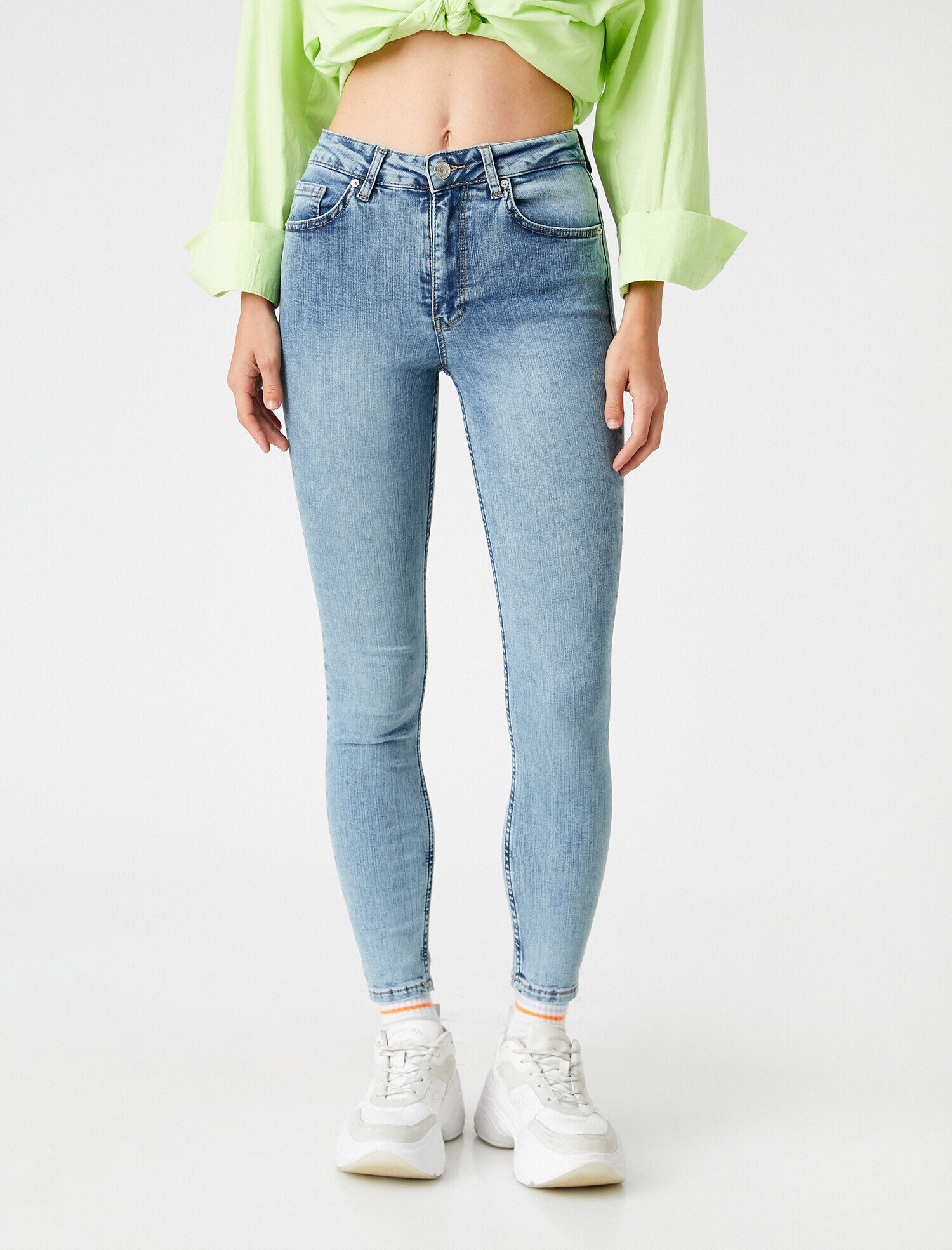   Yüksek Bel Dar Kesim Skinny Kot Pantolon - Carmen Jean