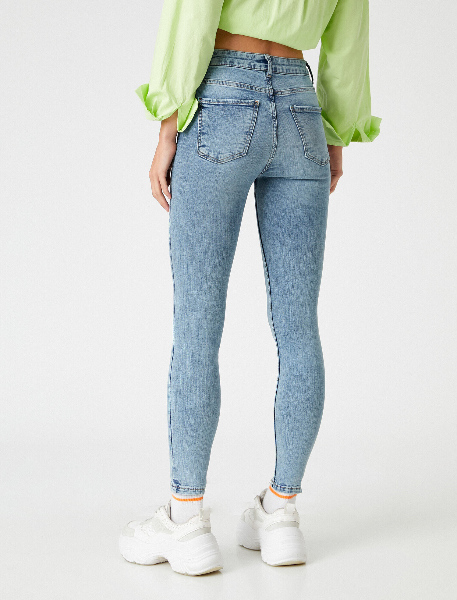   Yüksek Bel Dar Kesim Skinny Kot Pantolon - Carmen Jean