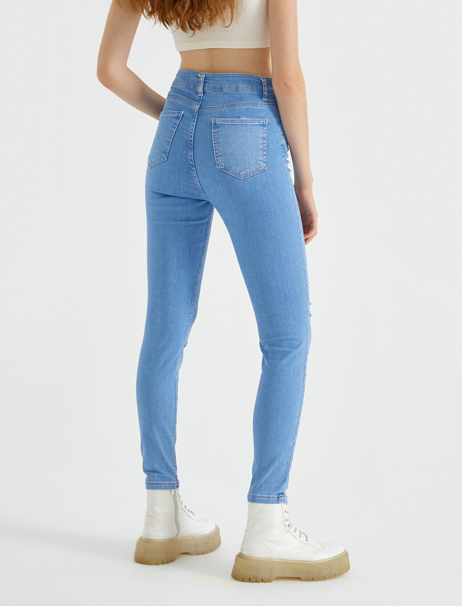   Yüksek Bel Dar Kesim Skinny Kot Pantolon - Carmen Jean