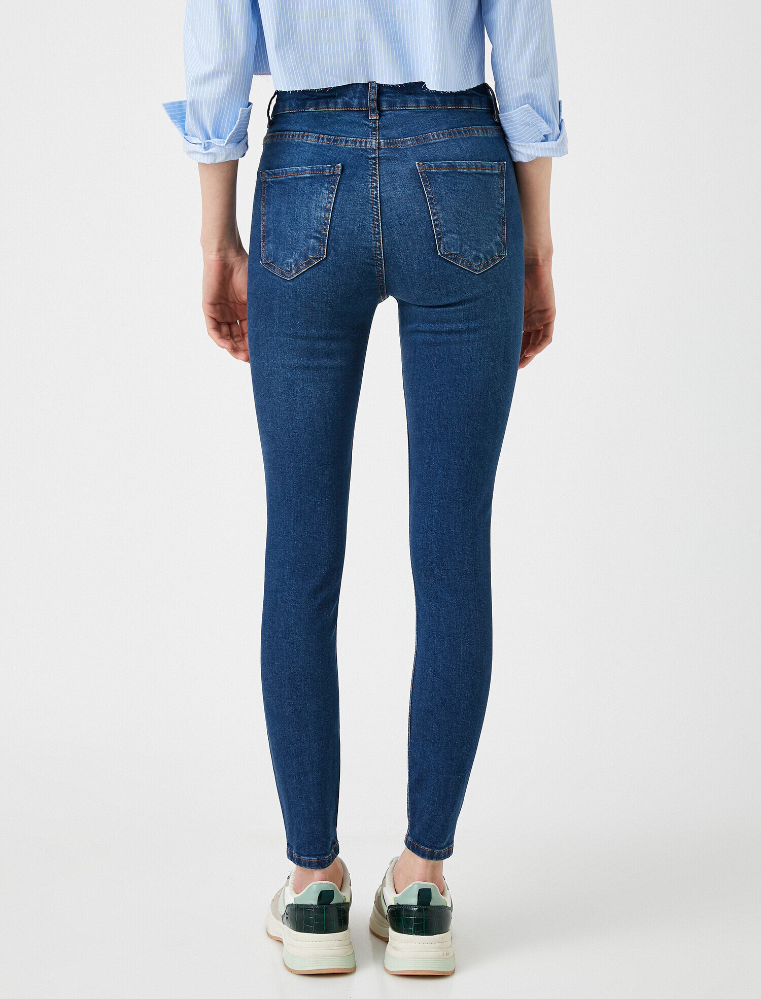   Yüksek Bel Dar Kesim Skinny Kot Pantolon - Carmen Jean