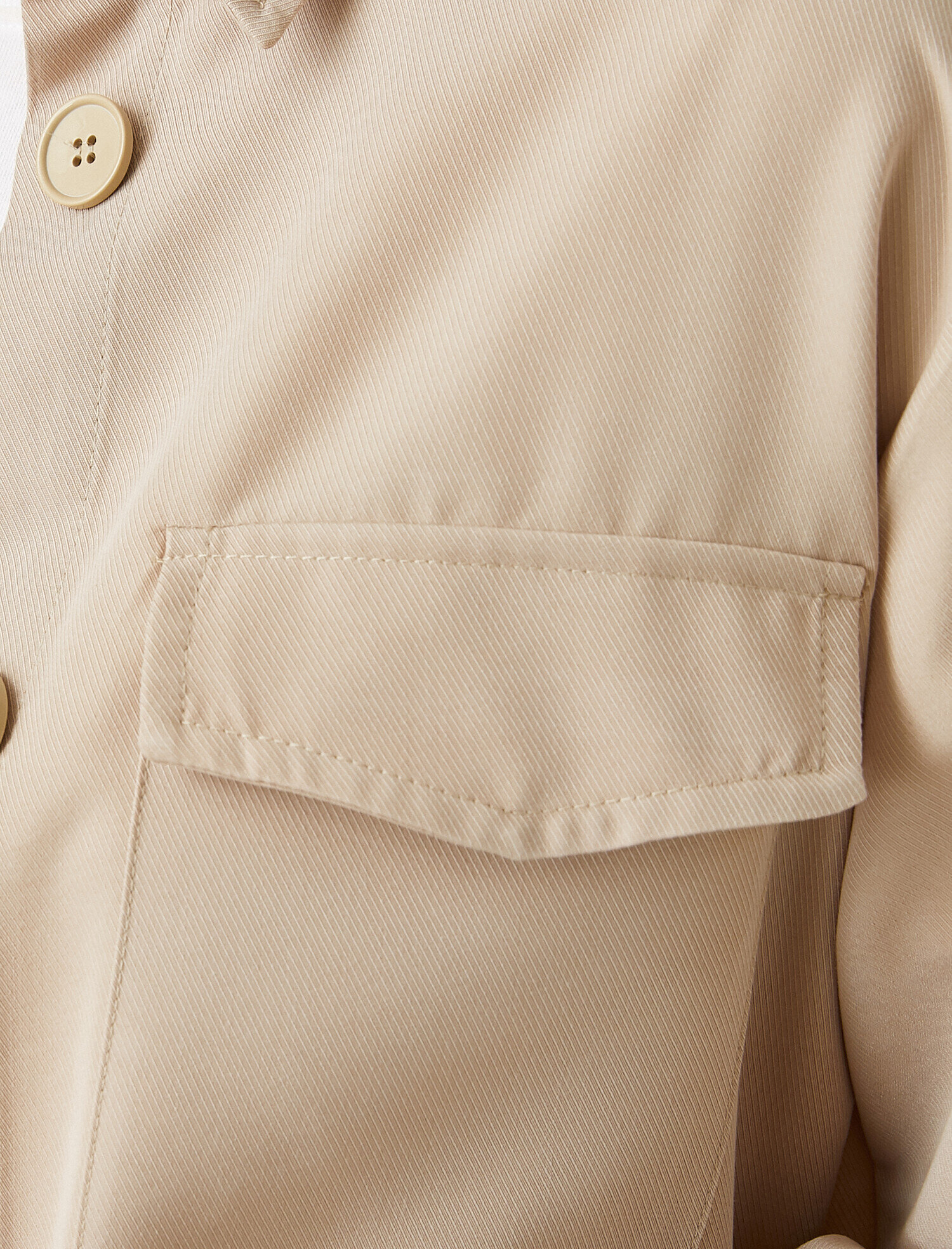   Oversize Gömlek Uzun Kollu Cepli