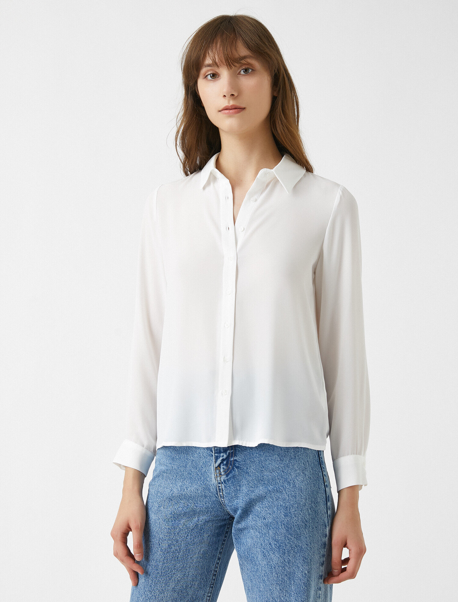 Klasik Yaka Gömlek Uzun Kollu