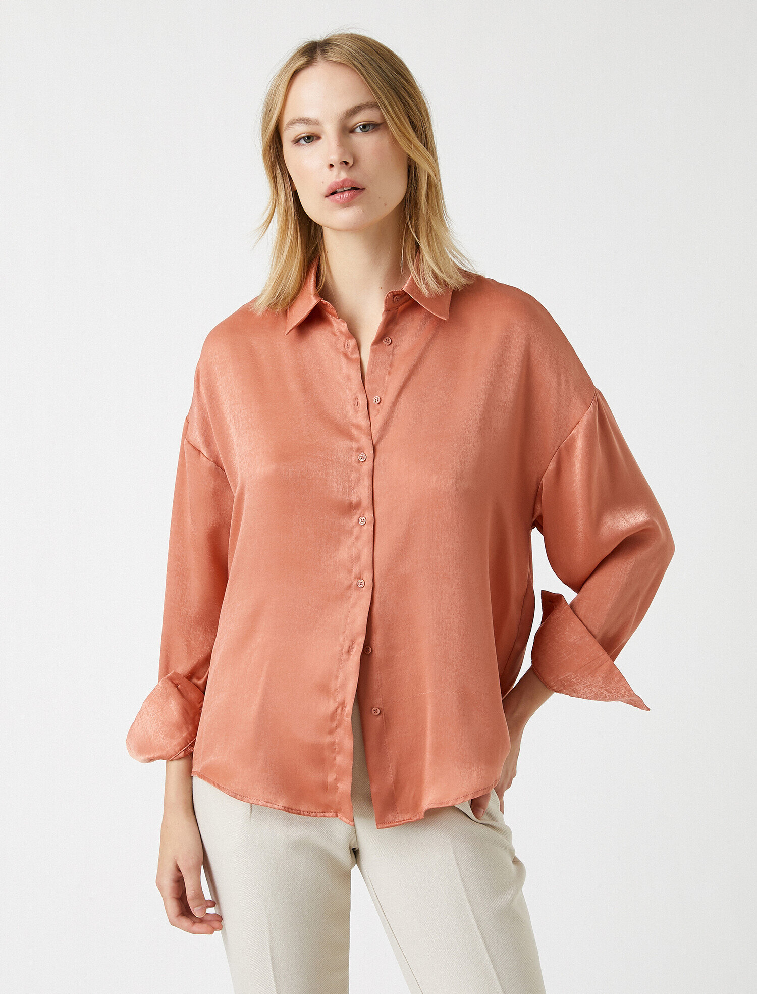   Basic Gömlek Uzun Kollu