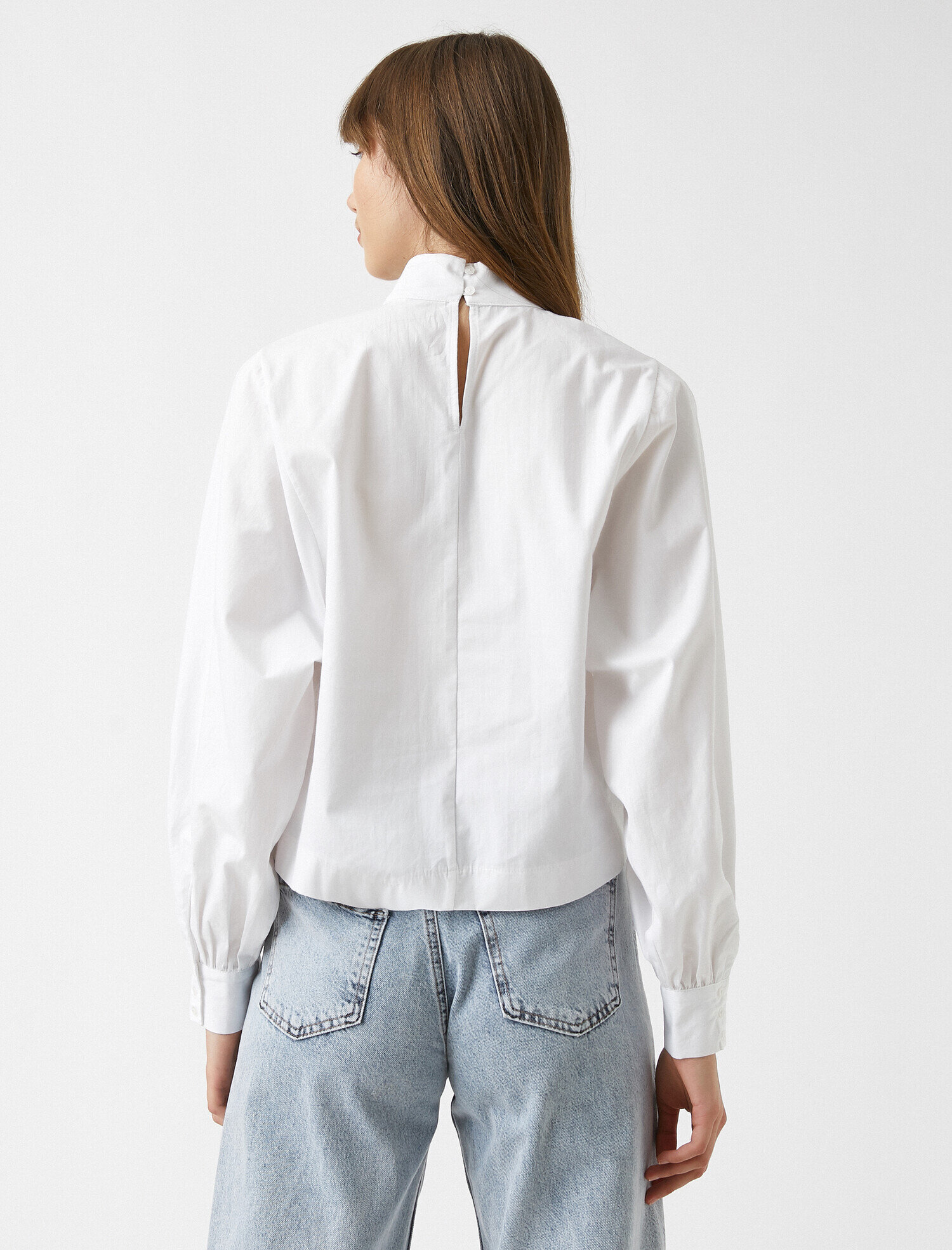   Hakim Yaka Bluz Pamuklu