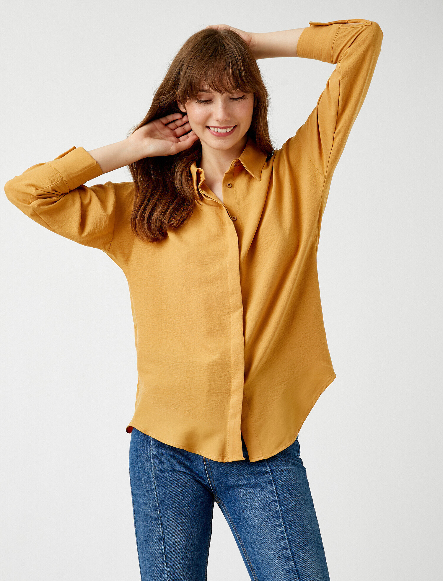   Uzun Kollu Gömlek Gizli Patlı