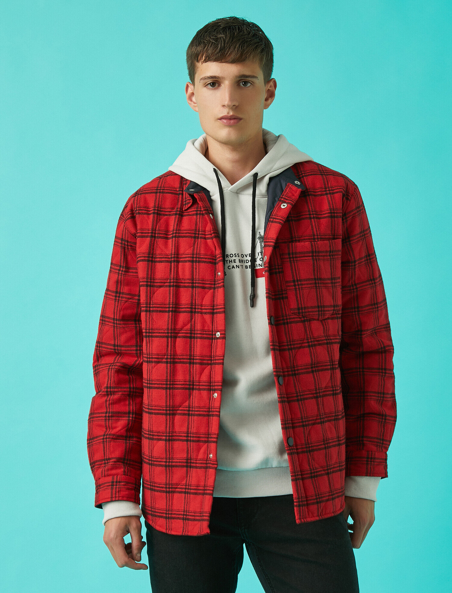 Kareli Ceket Pamuklu