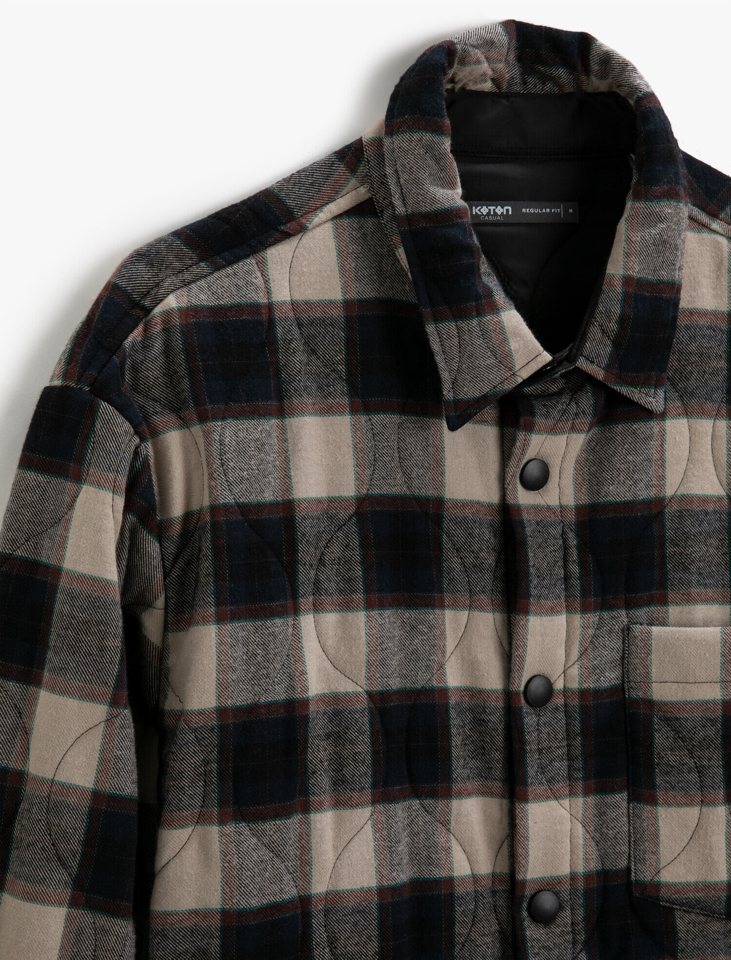   Kareli Ceket Pamuklu