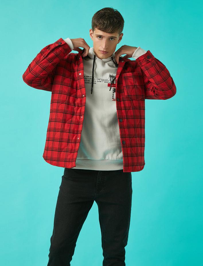  Kareli Ceket Pamuklu