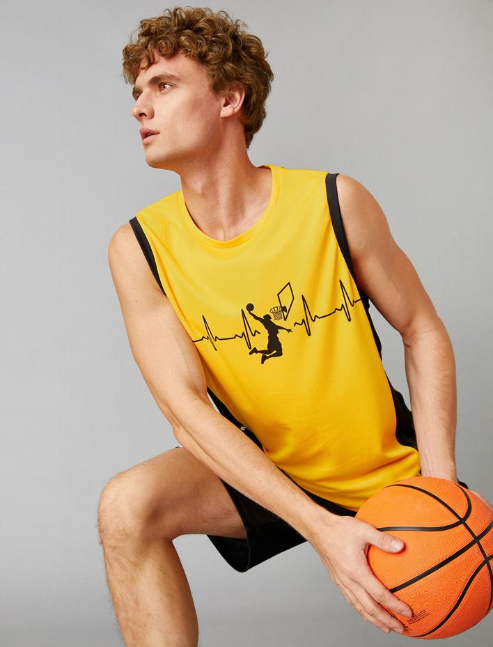  Basketbol Baskılı Atlet Spor