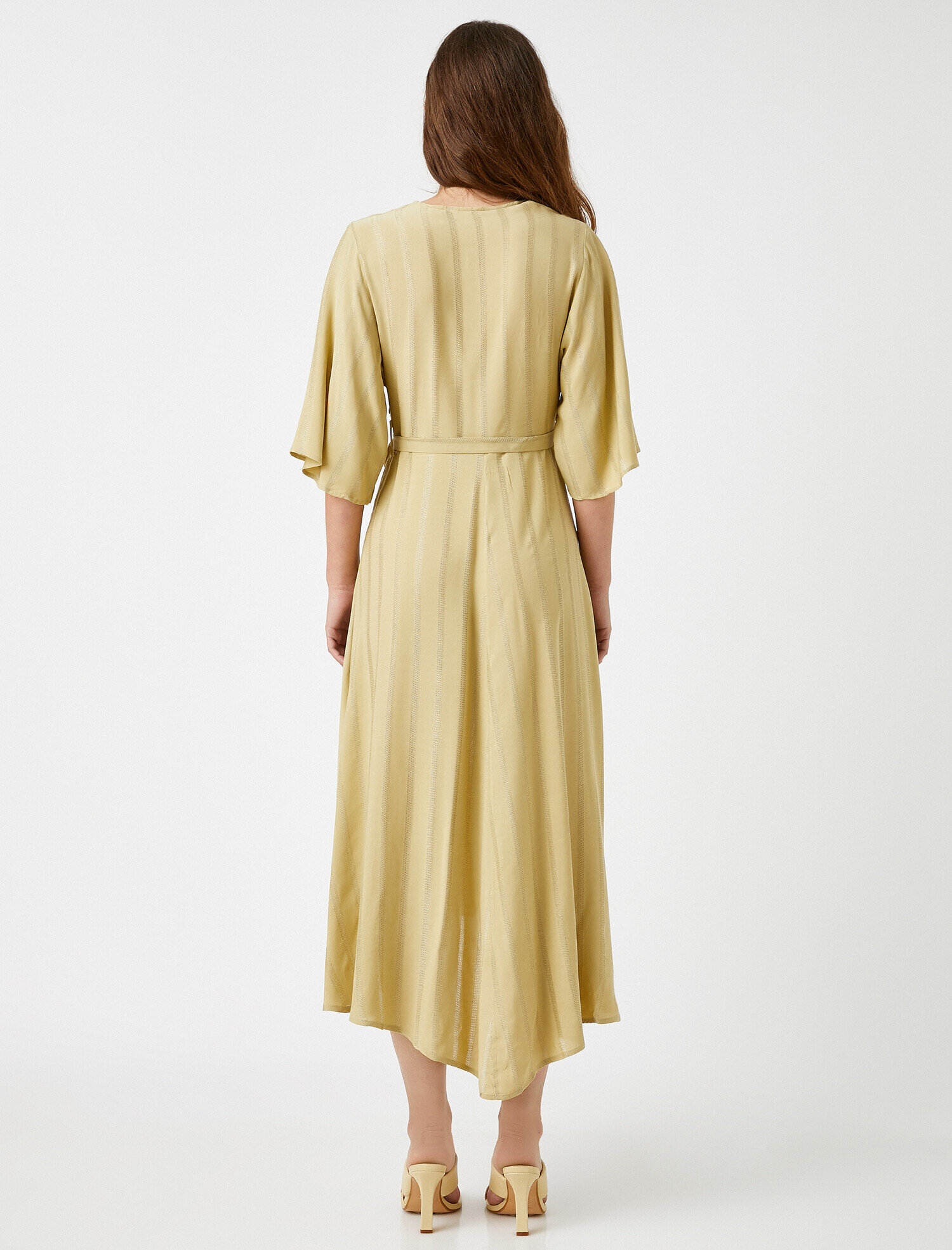 Kısa Kollu Elbise Midi