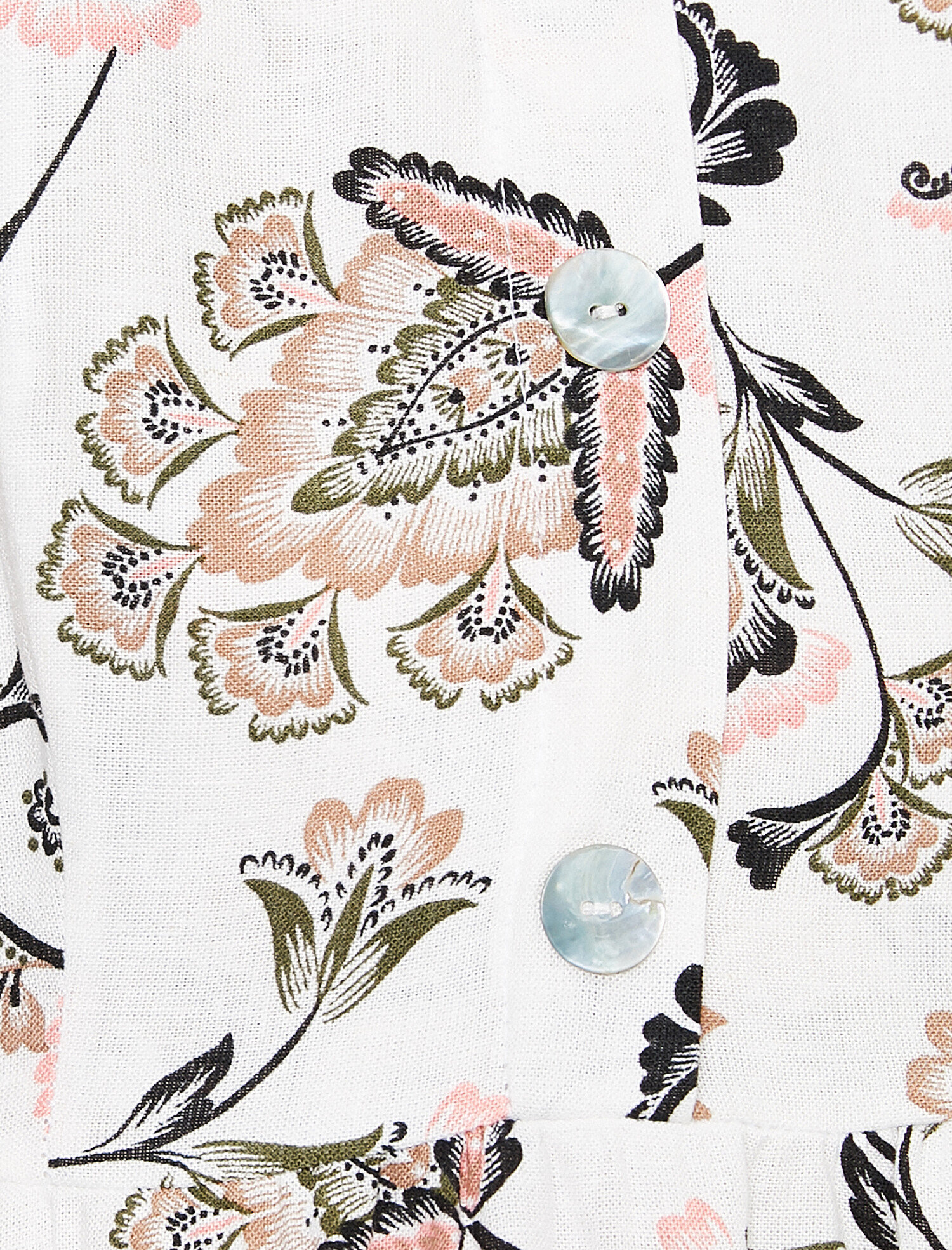   Desenli Keten Elbise