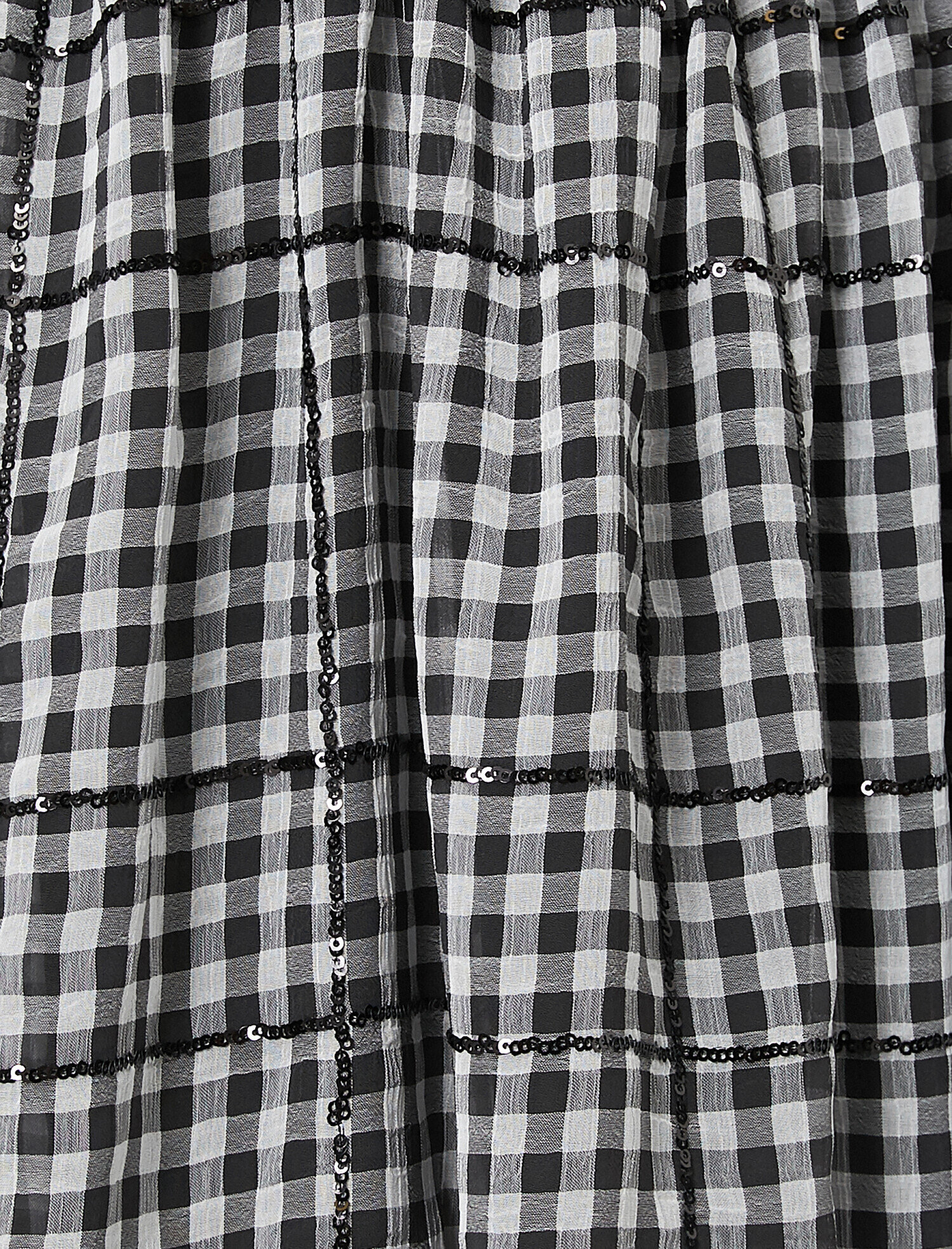   V Yaka Fırfır Detaylı Midi Uçuş Uçuş Elbise